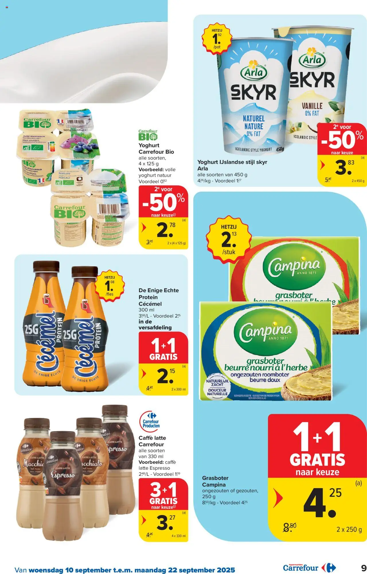  | Pagina: 9 | Producten: Roomboter, Akkumulátor töltő, Yoghurt