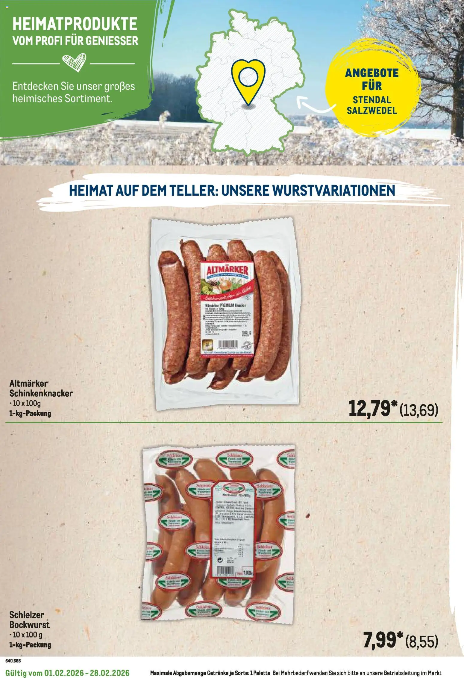 Metro Regionaler Flyer – gültig ab 01.02.2026 | Seite: 78 | Produkte: Bockwurst