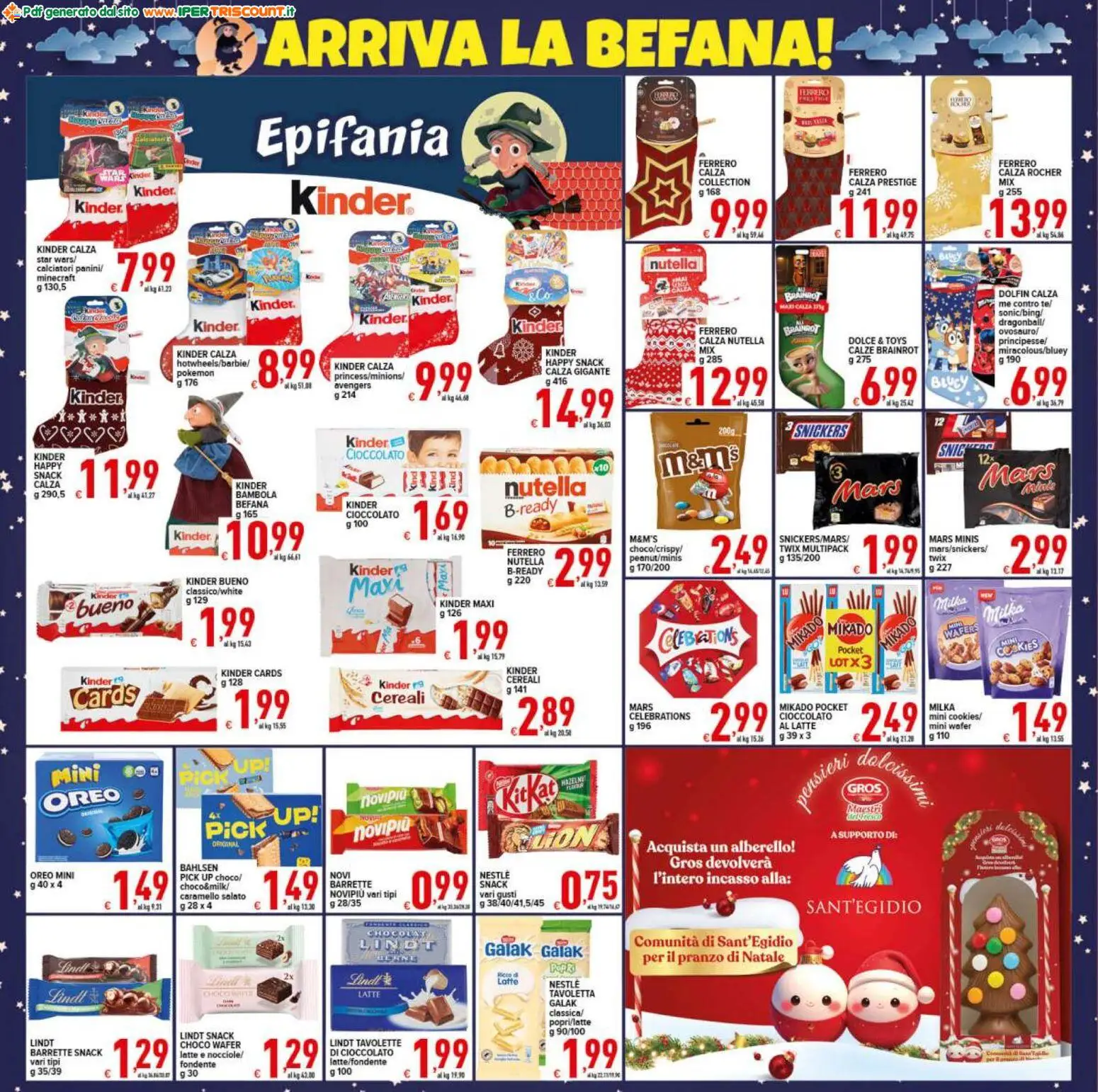 Volantino Ipertriscount del 27.12.2025 | Pagina: 2 | Prodotti: Cioccolato, Cereali, Latte, Nutella