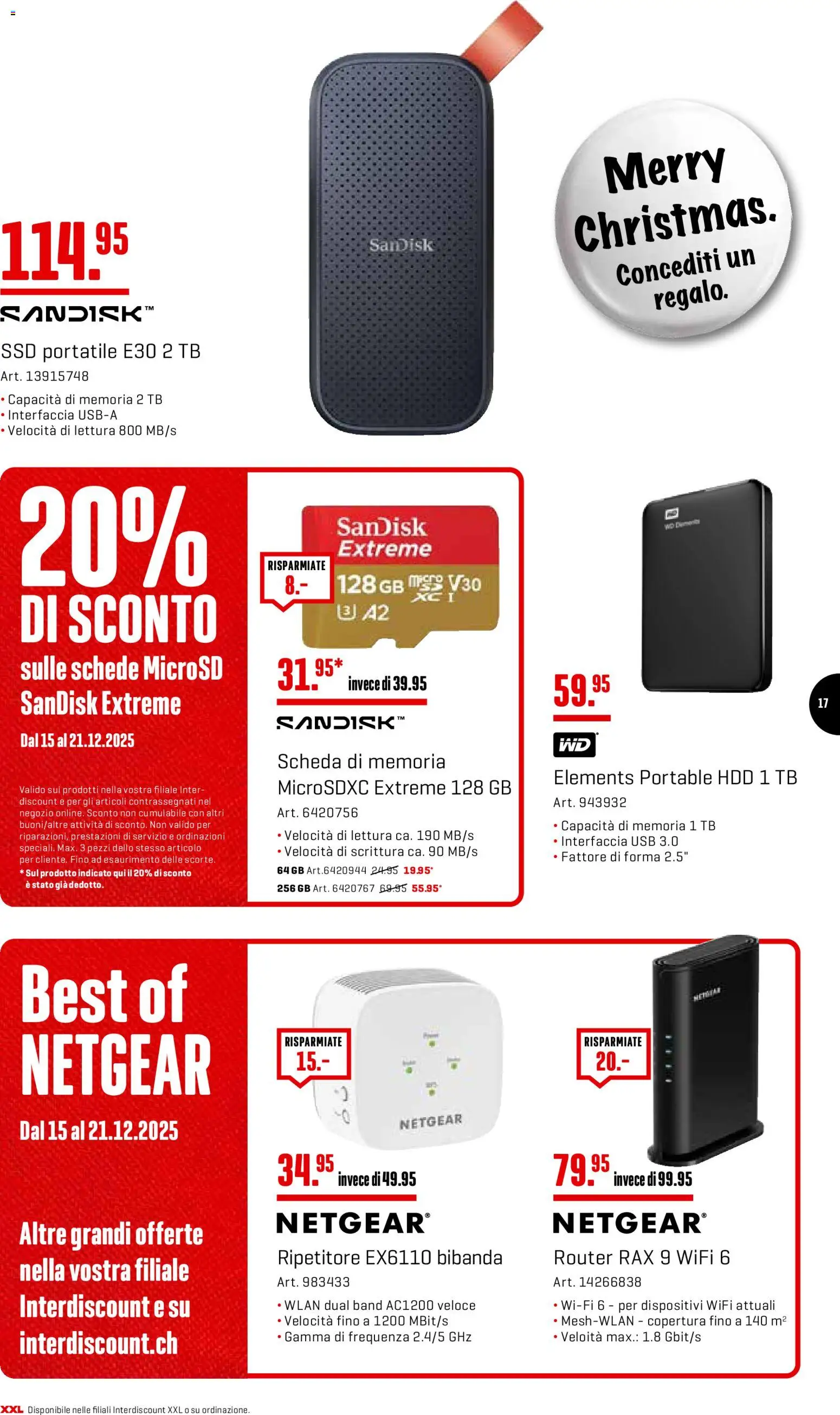 Interdiscount Aktionen Christmas IT – gültig ab 15.12.2025 | Seite: 17 | Produkte: Usb