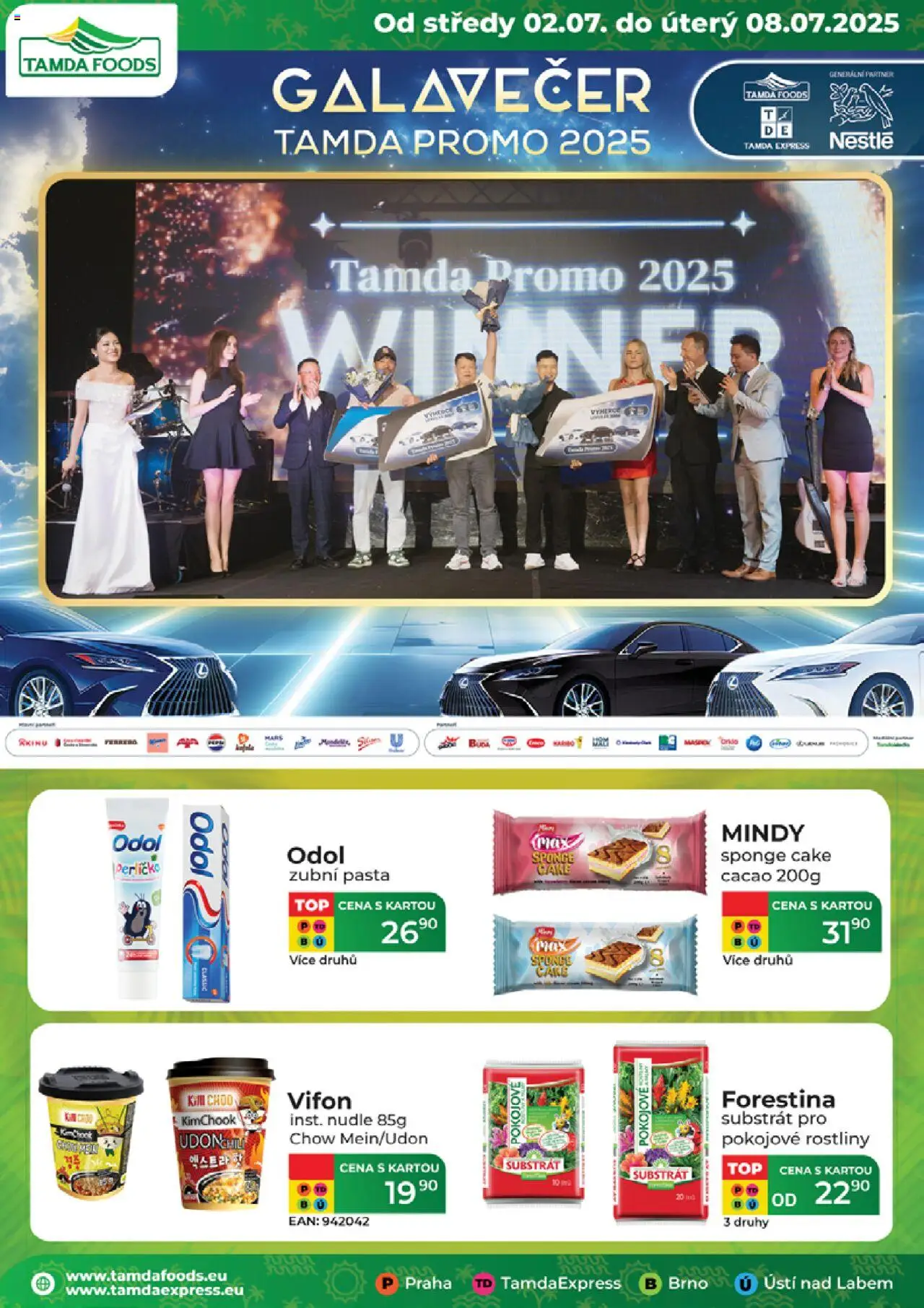 Tamda Foods leták od 02.07.2025 | Strana: 1 | Produkty: Zubní pasta, Substrát, Rostliny, Nudle