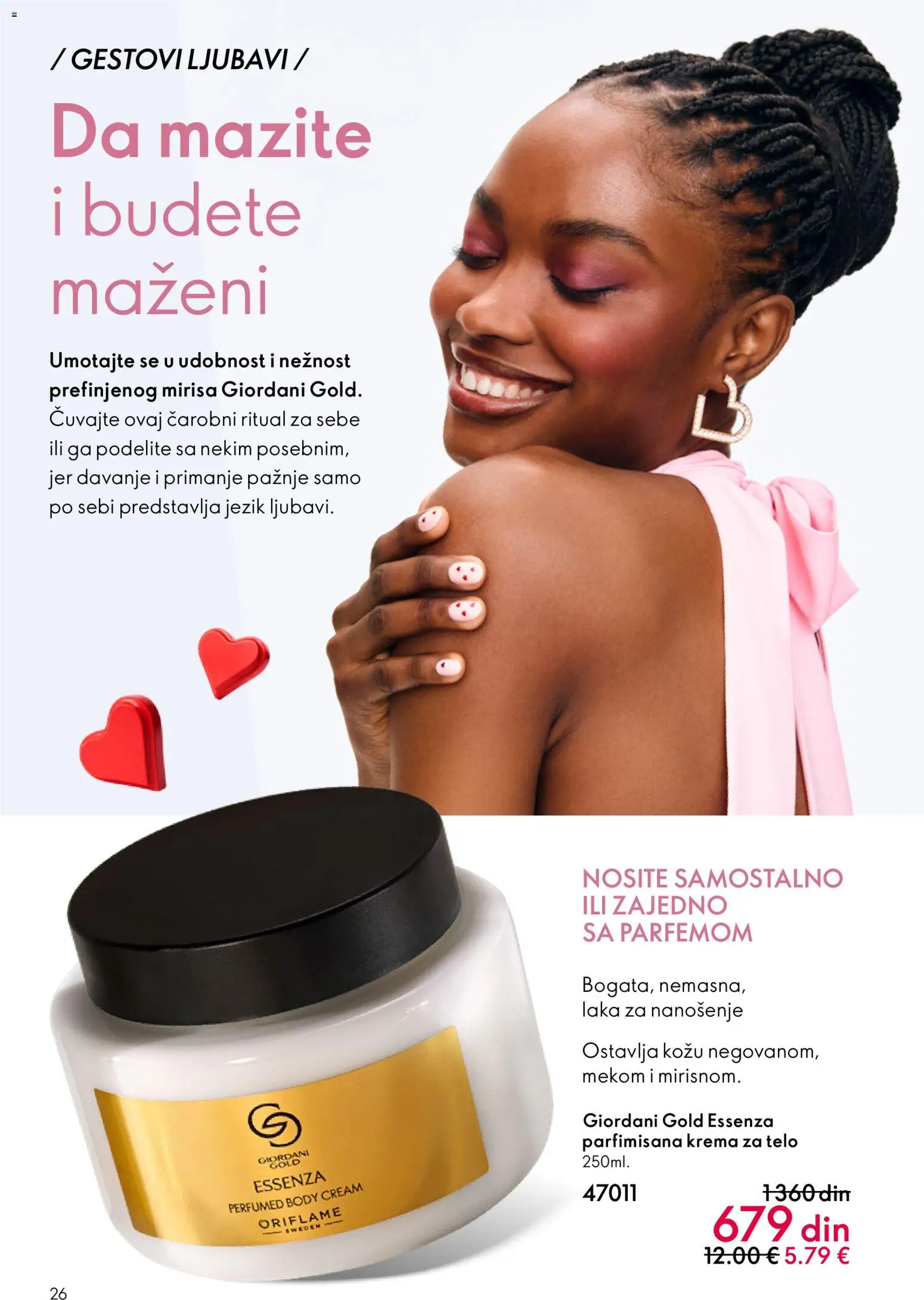 Oriflame katalog - važi od 28.01.2026 | Strana: 26 | Proizvode: Krema, Krema za telo