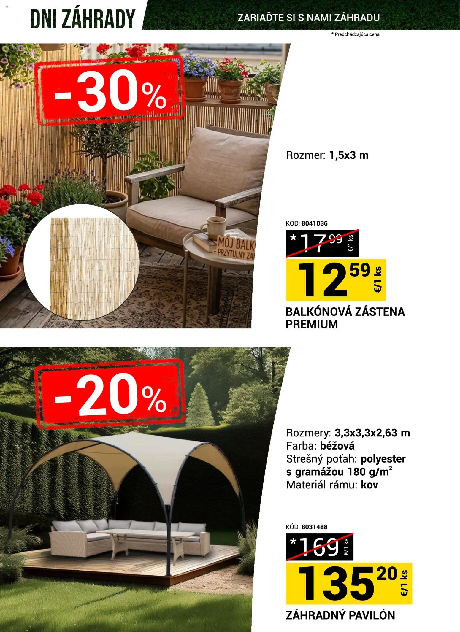 Nové Merkury Market akcie – leták je platný od 18.04.2026 | Strana: 22 | Produkty: Zástena