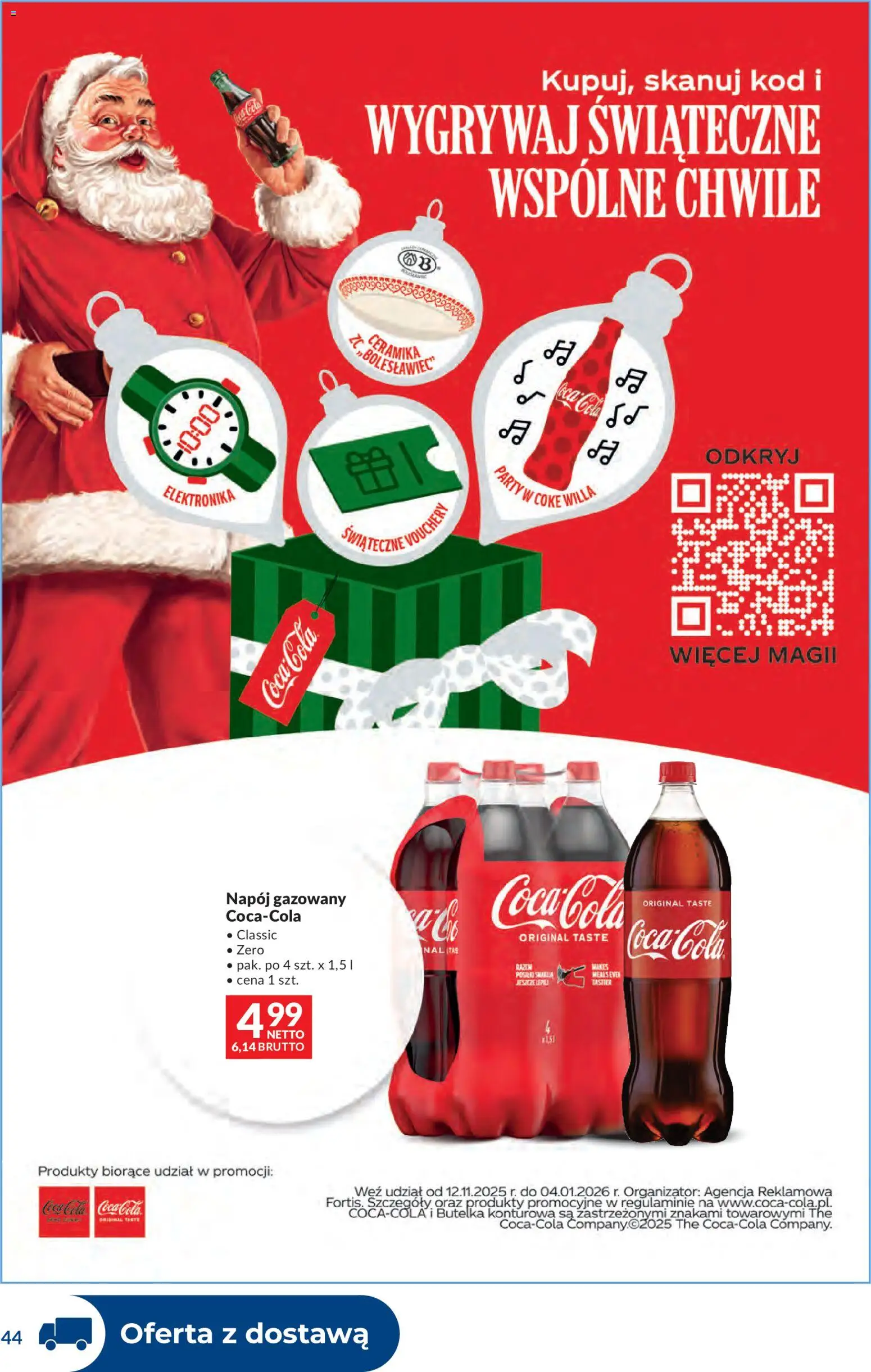 Makro Gazetka - Dystrybucja do sklepów od 25.11.2025 | Strona: 44 | Produkty: Coca cola