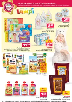 Novi Mercator katalog ponudbe – veljaven od 18.09.2025 | Stran: 36 | Izdelki: Plenice, Kos, Flips, Krema