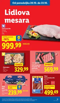 Sveži ćureći file, Od grudi, cca 1,05 kg - pregled Lidl kataloga - važi od 16.10.2025 | Strana: 73