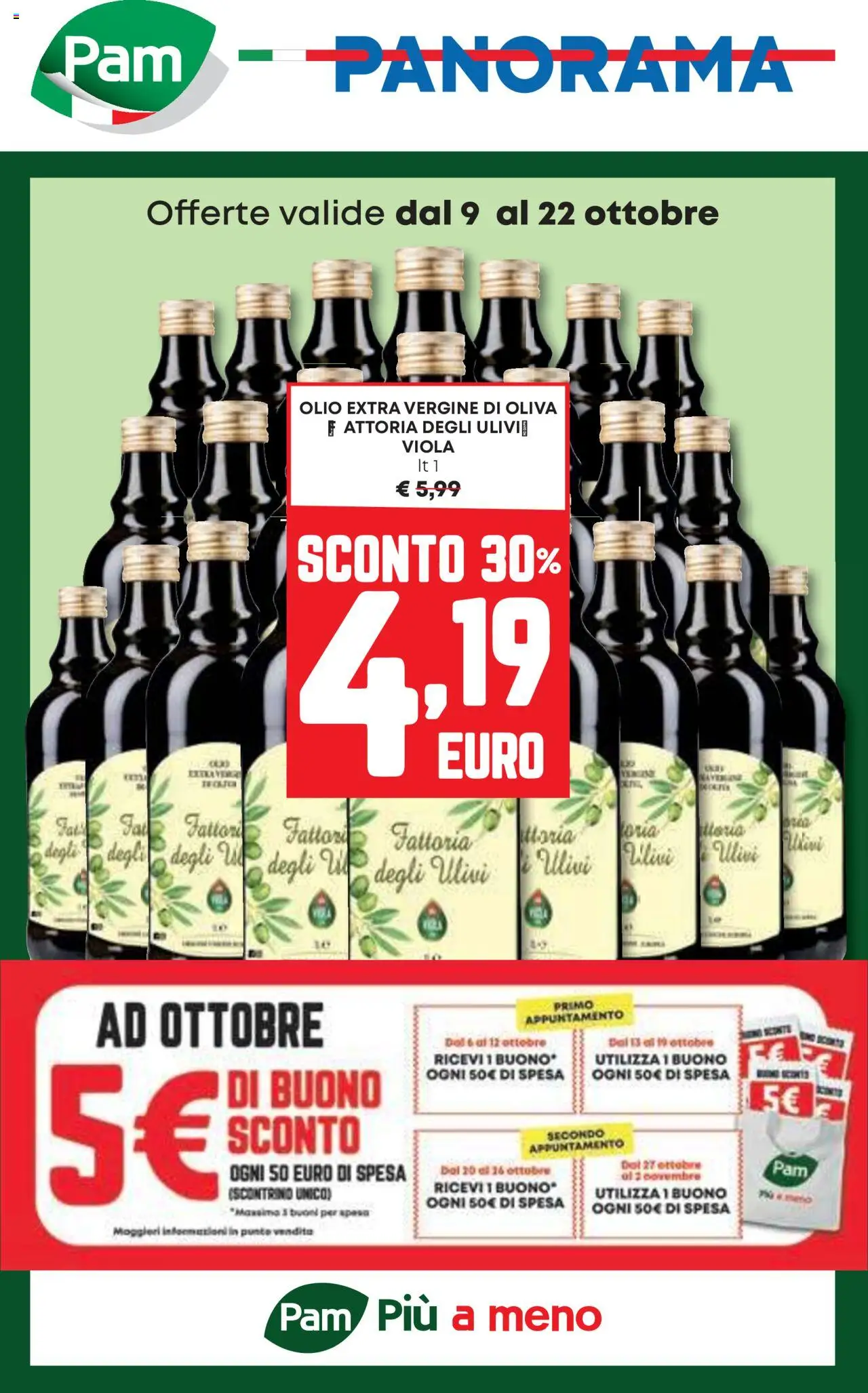 Volantino Panorama del 09.10.2025 | Pagina: 1 | Prodotti: Olio, Olio extra vergine