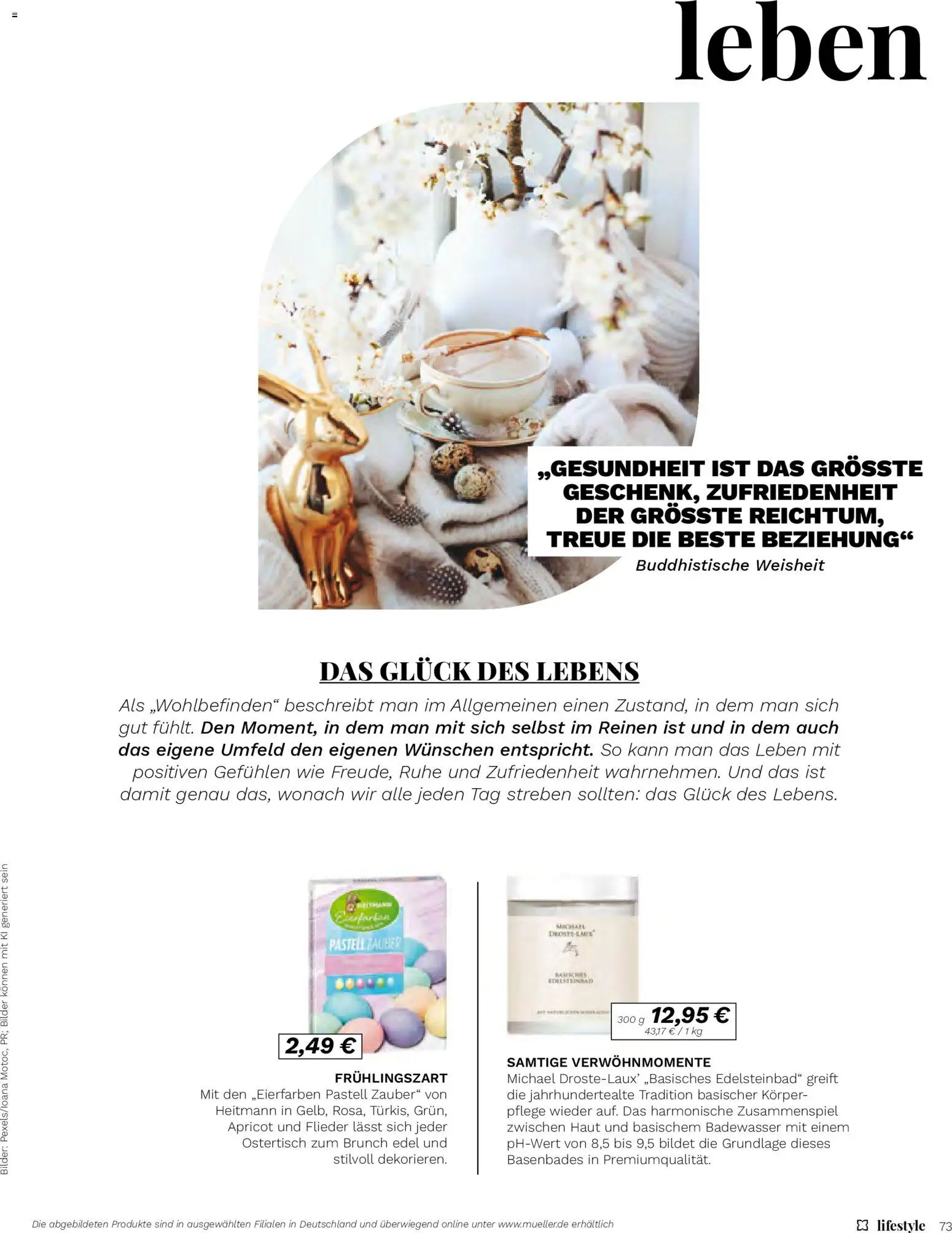 Müller Lifestyle – gültig ab 12.03.2026 | Seite: 73 | Produkte: Bilder