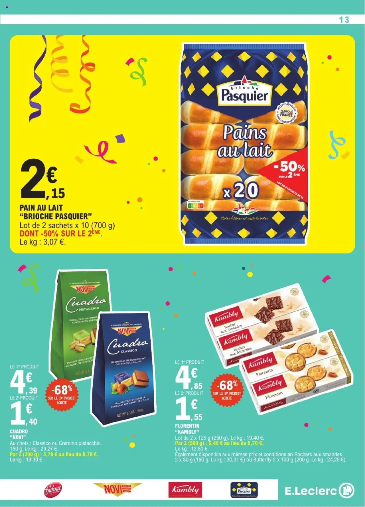  | Page: 13 | Produits: Pains au lait, Noisettes, Pain, Chocolat