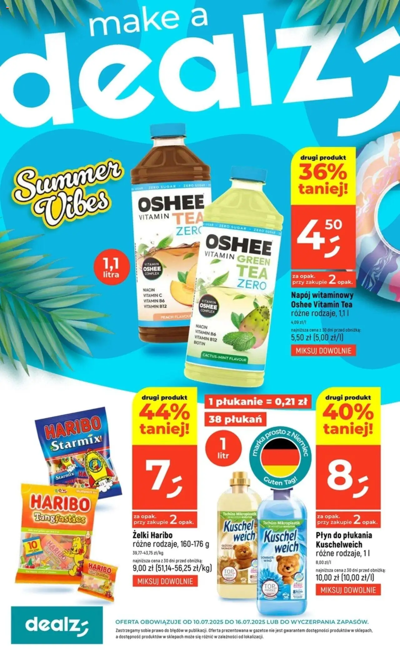 Dealz Gazetka od 10.07.2025 | Strona: 1 | Produkty: Żelki haribo, Żelki