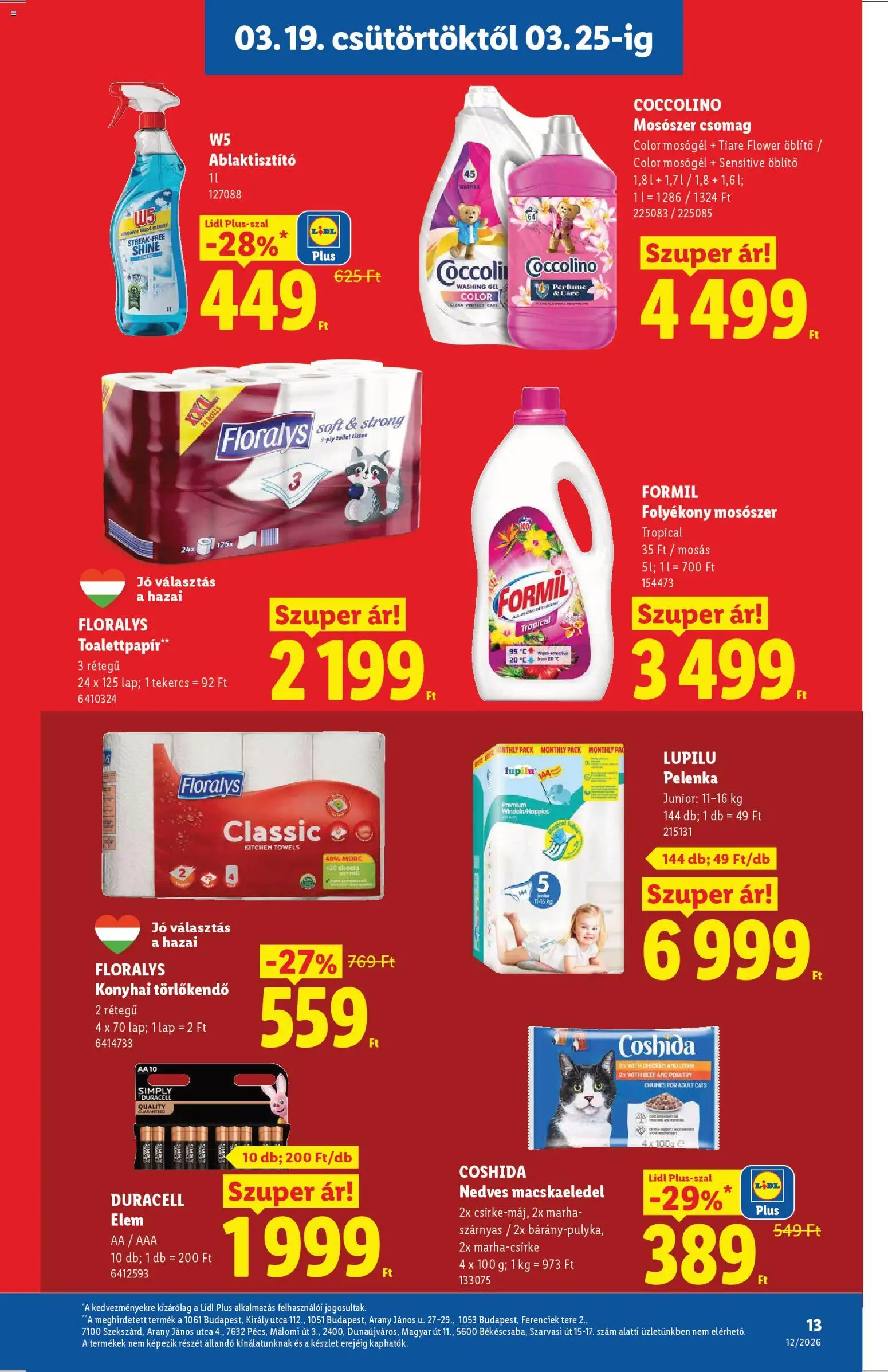 Lidl Akciós Újság 2026.03.19.-tól/töl - fantasztikus ajánlatokat! 🛍️ | Magyarország