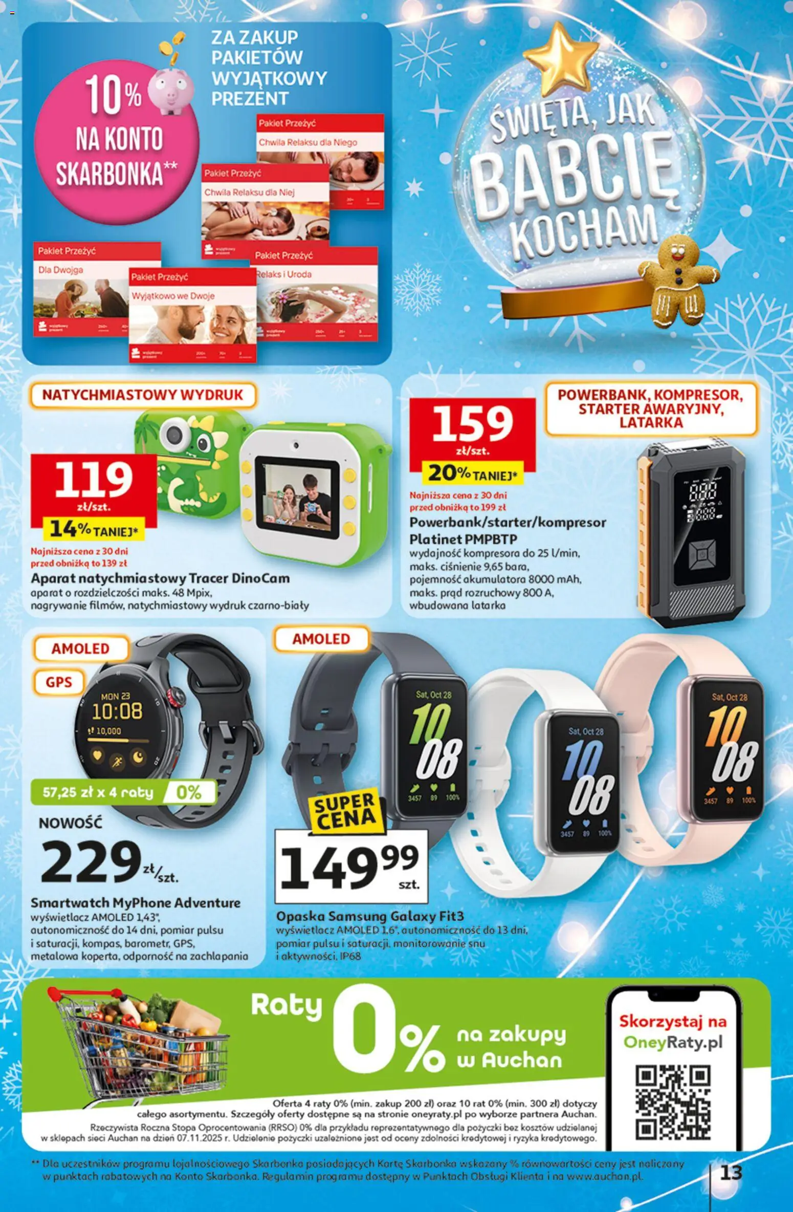 Auchan Gazetka - Katalog prezenty od 27.11.2025 | Strona: 13 | Produkty: Starter, Smartwatch