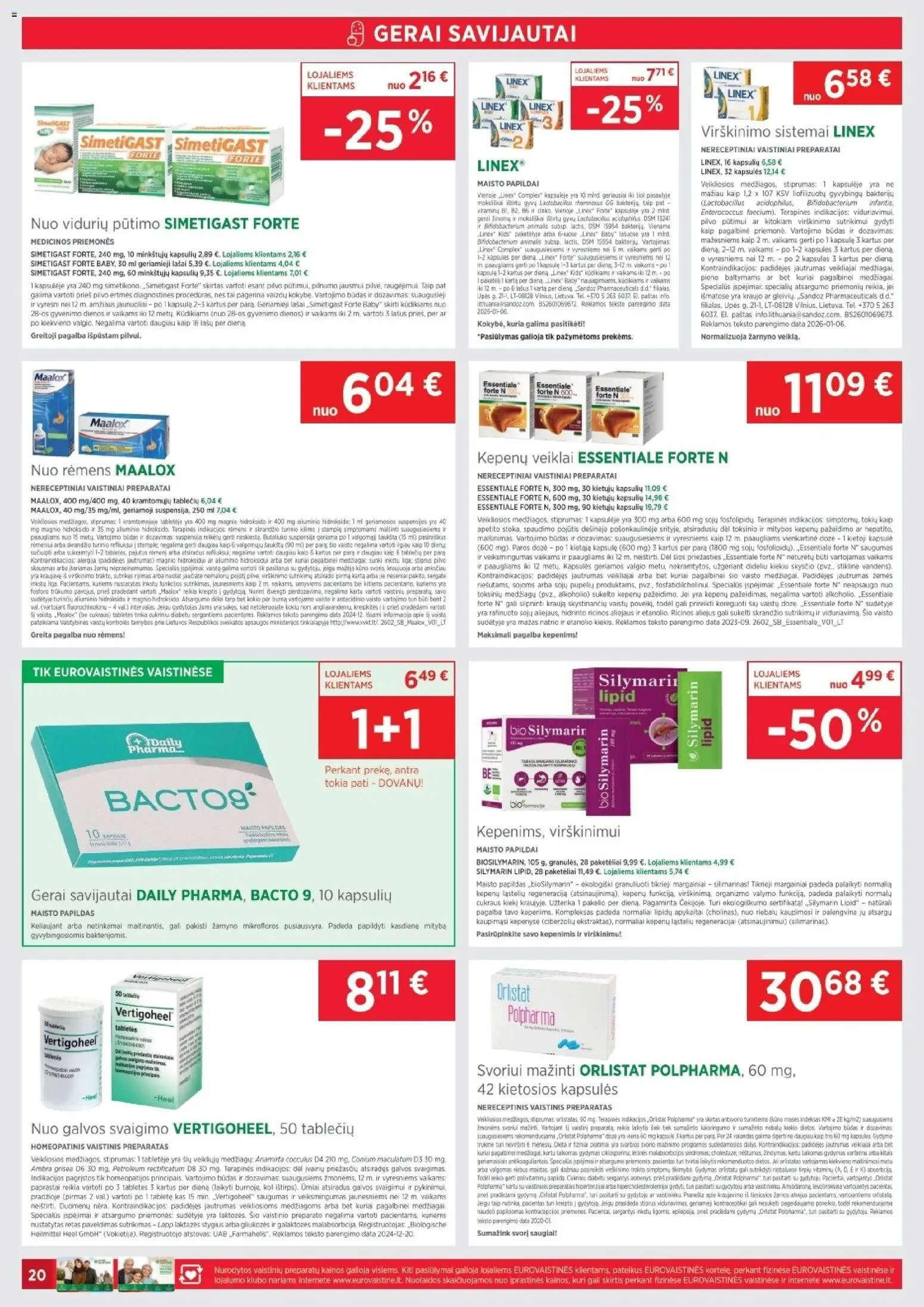 EUROVAISTINĖ akcijos nuo 31.03.2026 | Puslapis: 20 | Prekių: Aliejus