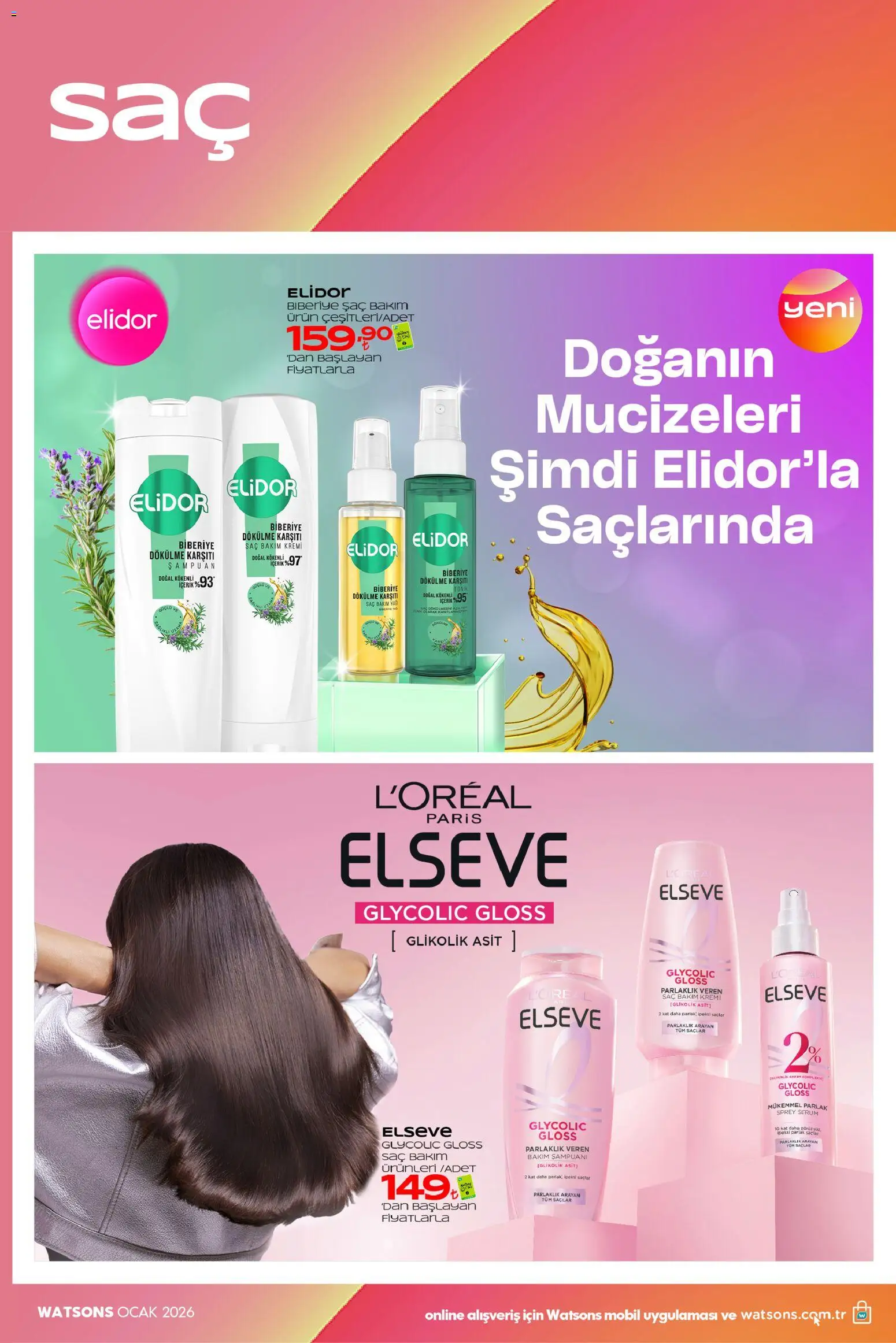 Watsons - Katalog - 02.01.2026 tarihinden itibaren geçerlidir | Sayfa: 30 | Ürünler: Şampuan, Yağ, Ocak