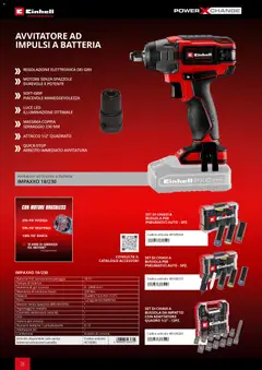 Anteprima del volantino Einhell volantino Elettroutensili  valido a partire dal 17.03.2026 | Pagina: 28 | Prodotti: Avvitatore, Cintura, Scatola, Caricabatterie