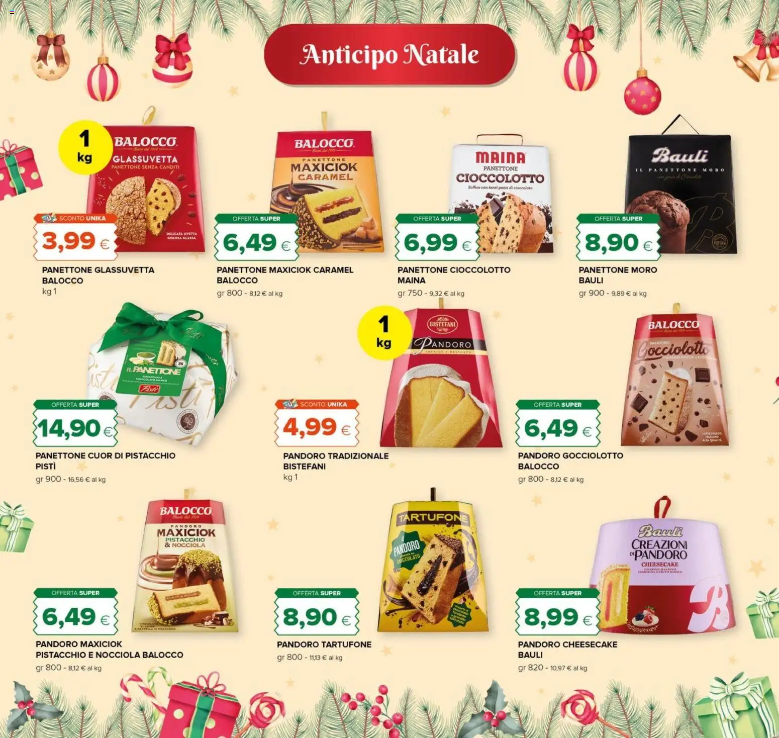 Volantino Tigre del 30.11.2025 | Pagina: 2 | Prodotti: Cioccolato, Pandoro, Panettone, Glassa