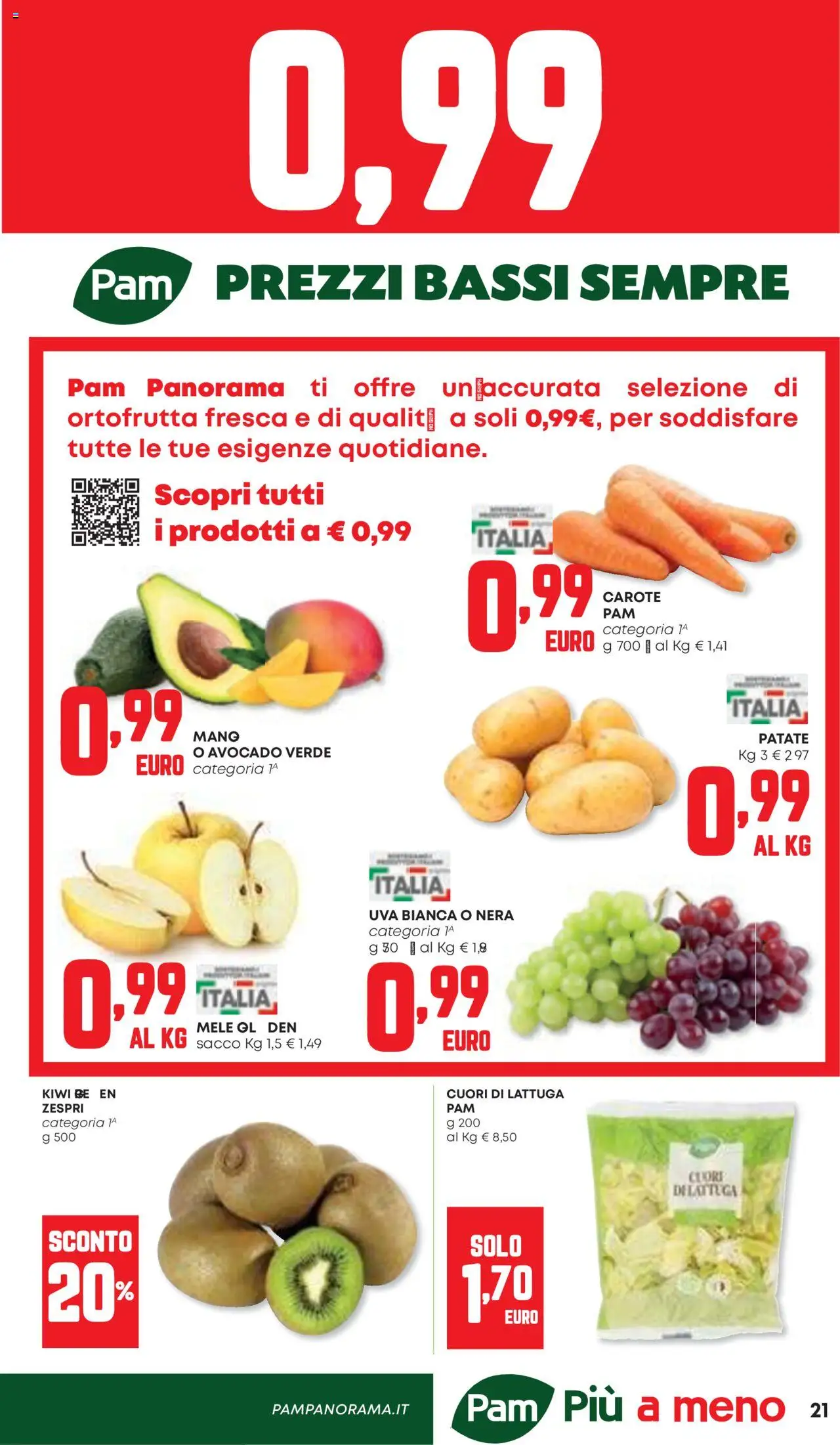Volantino Panorama del 11.09.2025 | Pagina: 21 | Prodotti: Mele, Avocado, Uva, Lattuga