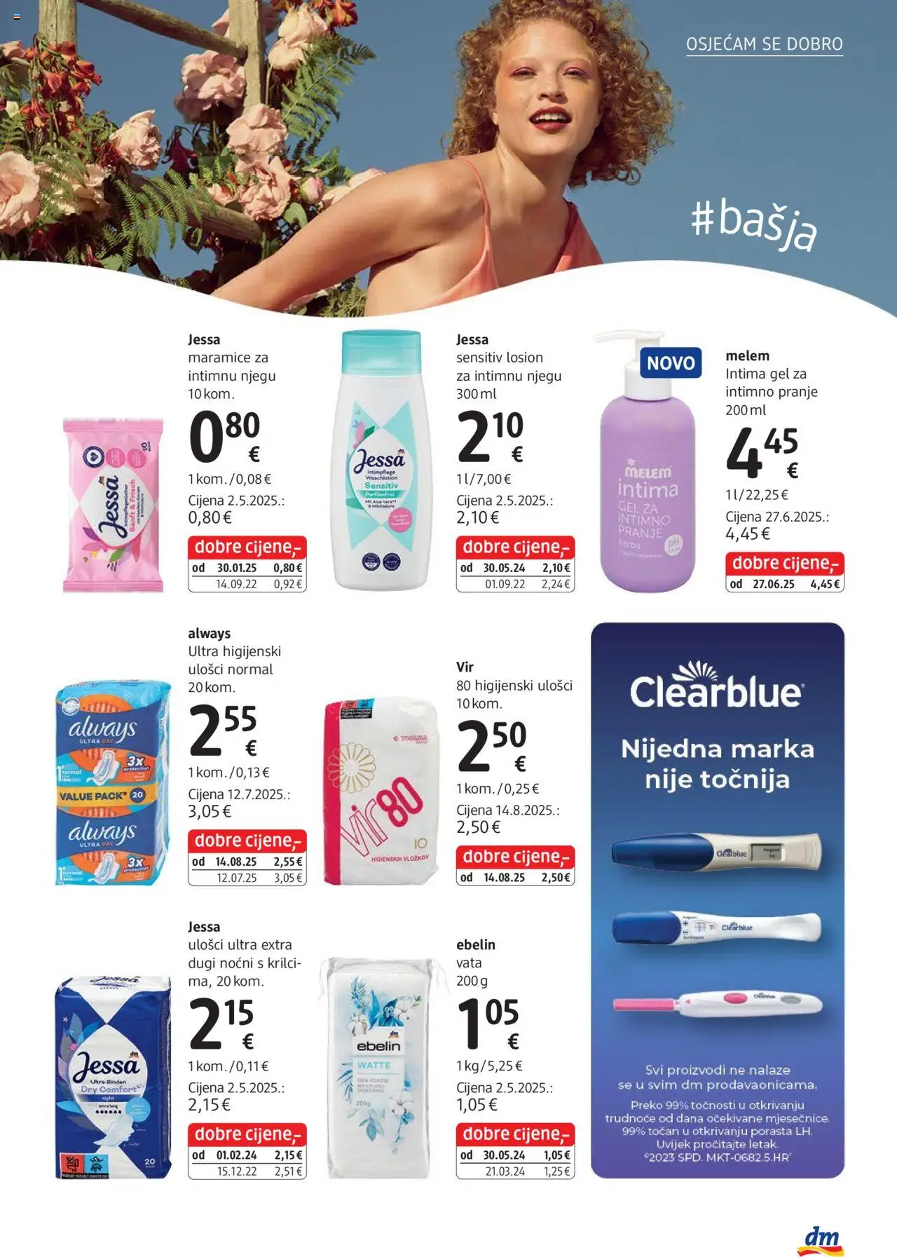 DM katalog | vrijedi od 01.10.2025 | Stranica: 25 | Proizvodi: Higijenski ulošci, Melem