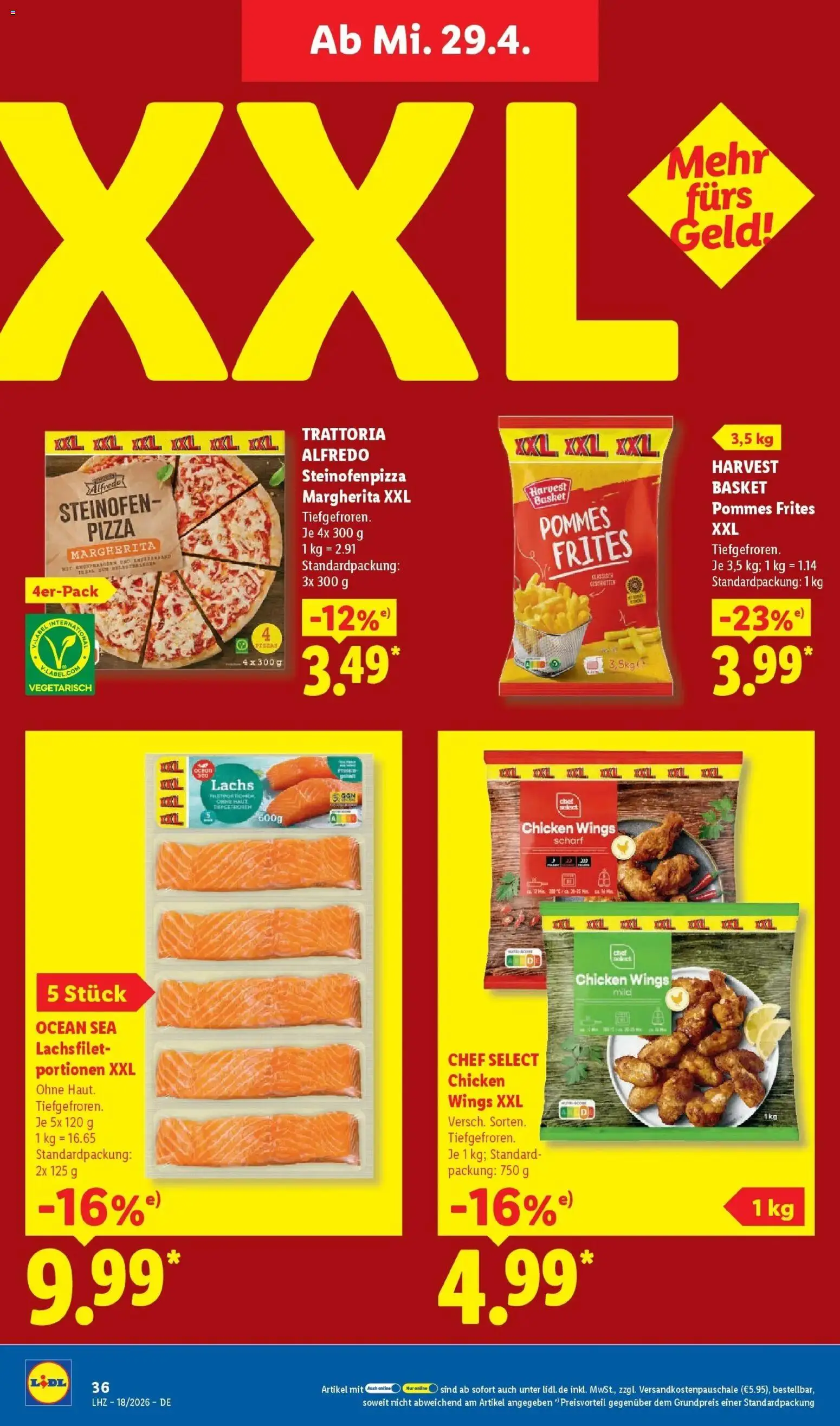 Lidl Německo leták od 27.04.2026 | Strana: 56 | Produkty: Pizza