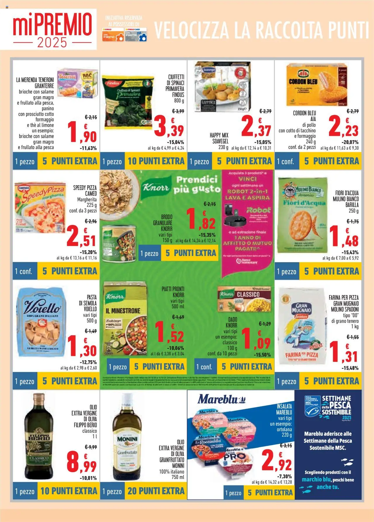 Volantino Conad del 09.10.2025 | Pagina: 12 | Prodotti: Pizza, Insalata, Olive, Olio extra vergine