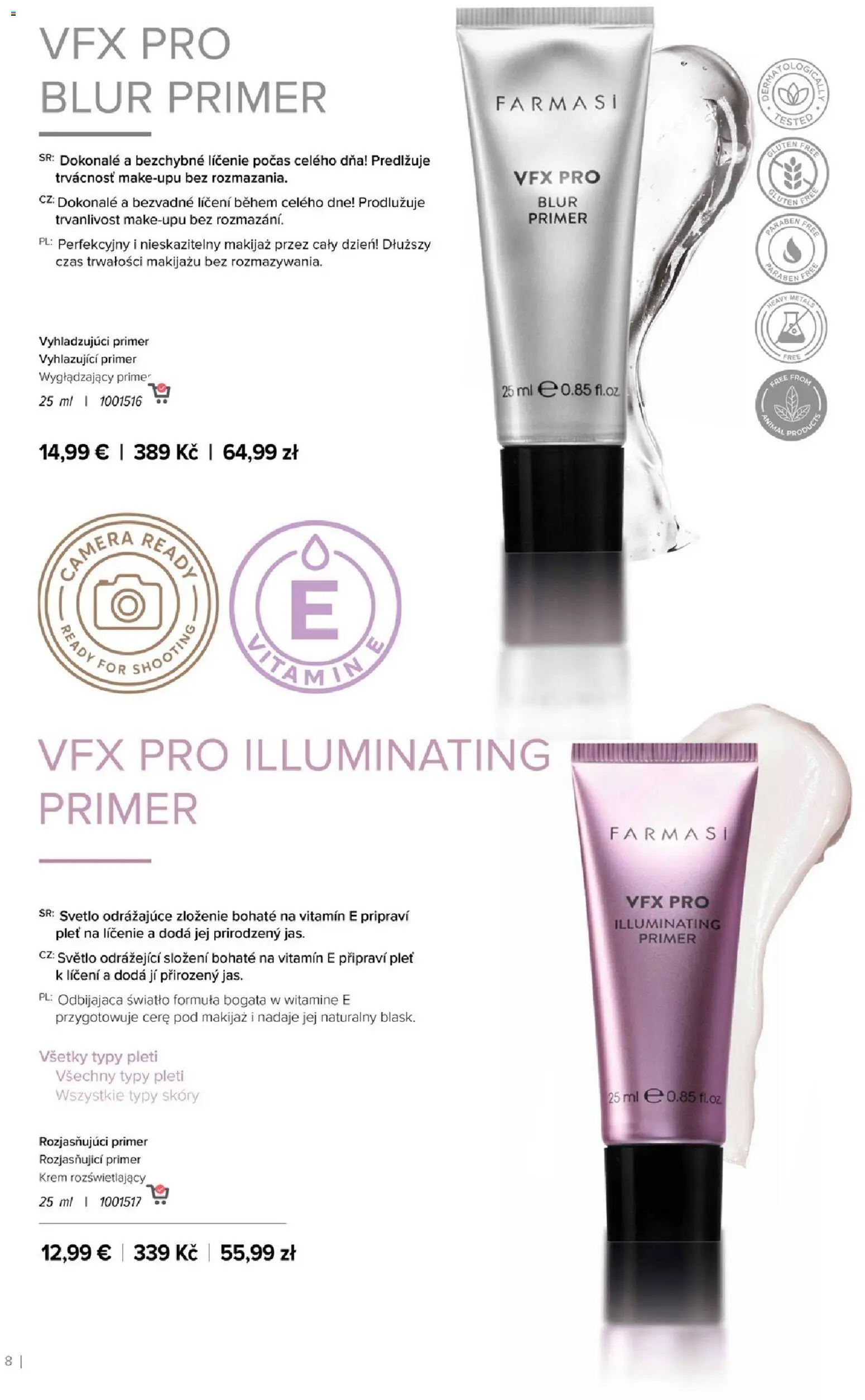 Nové Farmasi akcie – leták je platný od 01.01.2026 | Strana: 8 | Produkty: Svetlo, Krém