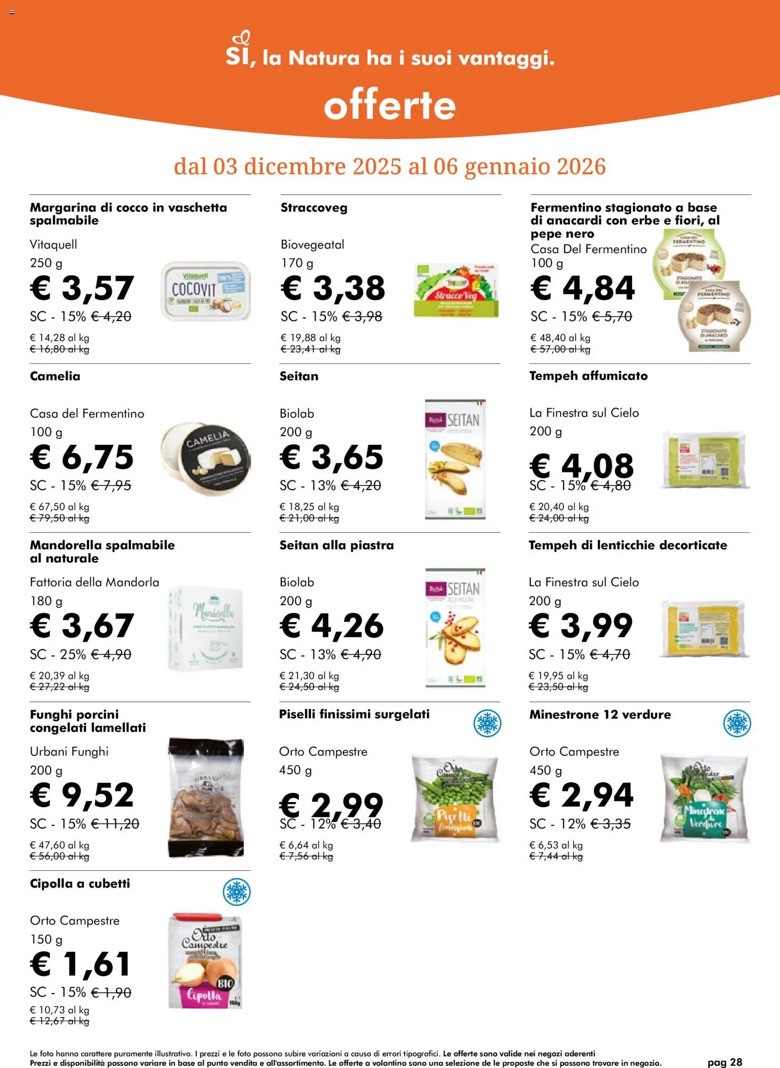 Volantino Natura Sì del 03.12.2025 | Pagina: 28