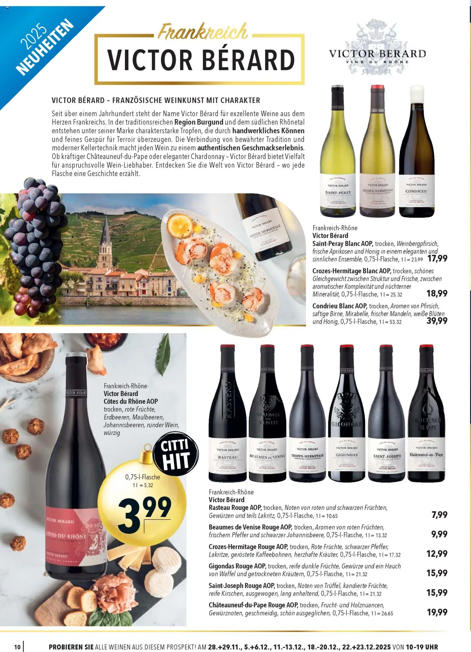 CITTI Markt - Weine zum Fest – gültig ab 26.11.2025 | Seite: 10 | Produkte: Gewürze, Pfeffer, Wein, Uhr