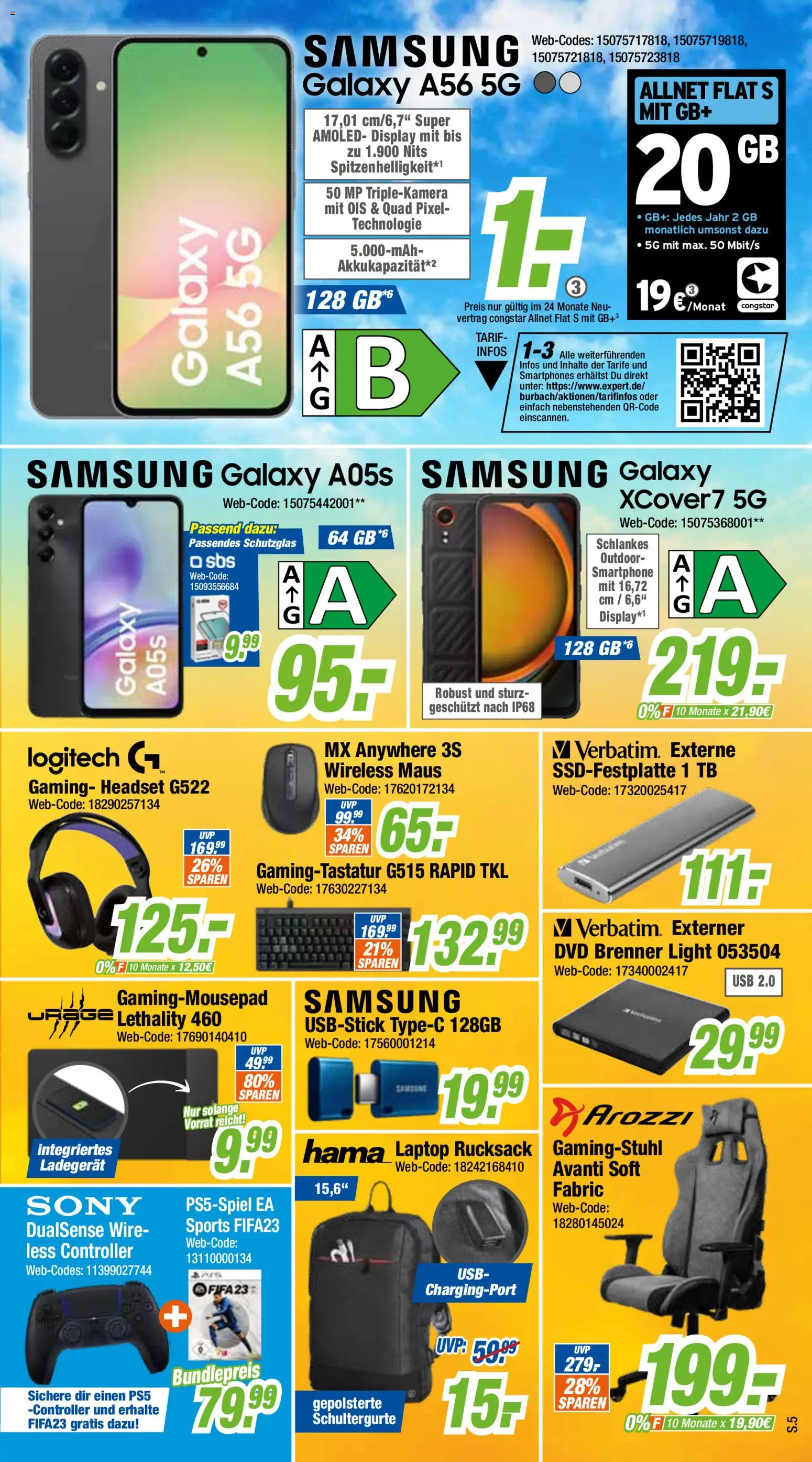 Expert Prospekt 	 – gültig ab 19.01.2026 | Seite: 5 | Produkte: USB, Laptop, Rucksack, Maus