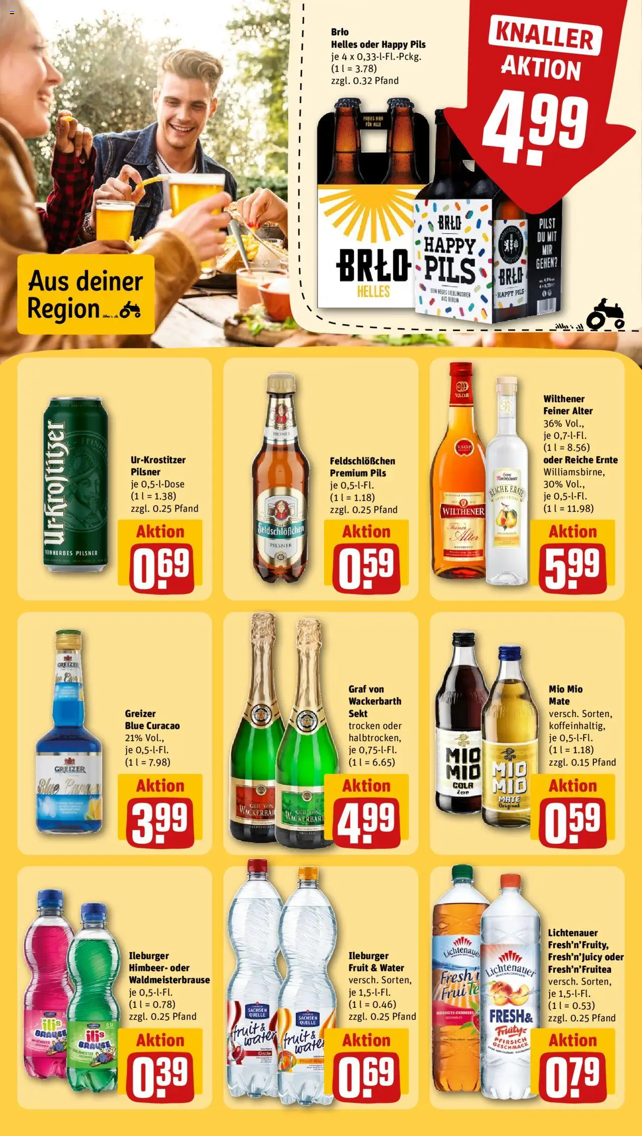 Rewe Prospekt 	 - gültig ab dem 11.08.2025 | Seite: 13 | Produkte: Cola, Pils, Mio mio mate, Pfirsich