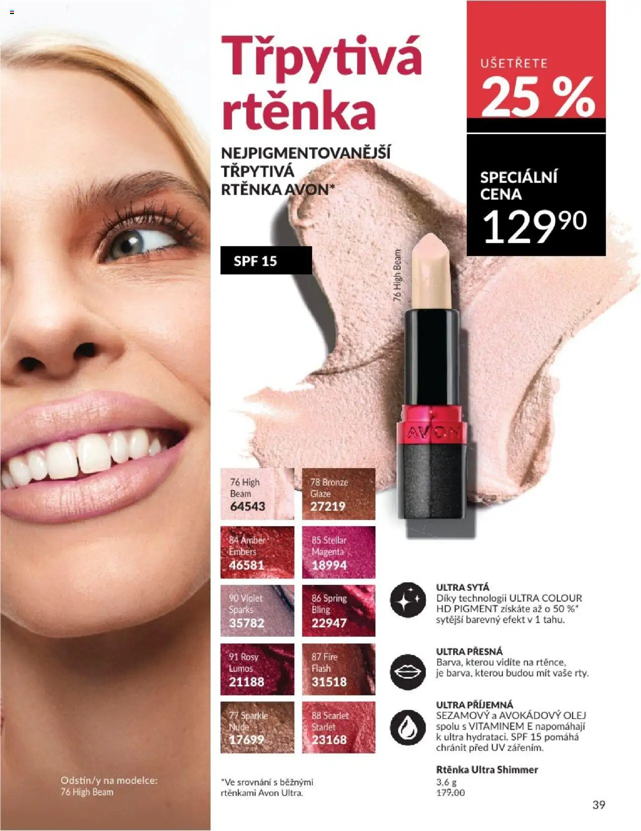 Avon katalog 6/2025 od 01.06.2025 | Strana: 39 | Produkty: Olej, Rtěnka