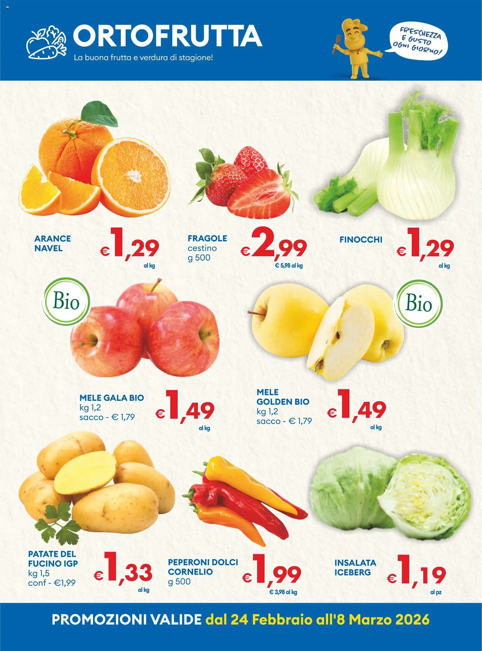 Volantino MD Discount del 24.02.2026 | Pagina: 15 | Prodotti: Arance, Insalata, Patate, Frutta