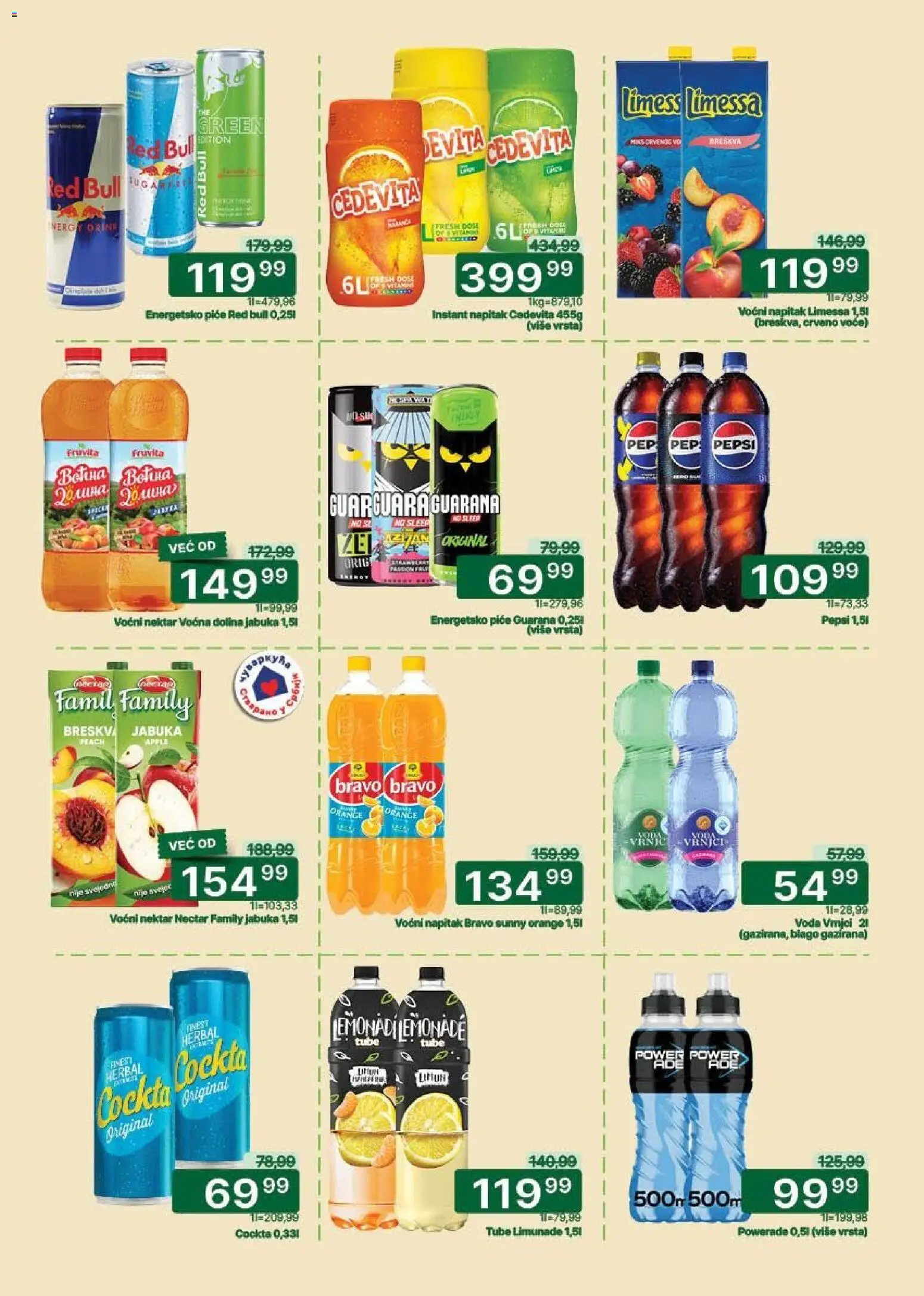 Univerexport katalog - važi od 02.02.2026 | Strana: 22 | Proizvode: Cedevita, Voda, Guarana, Red Bull