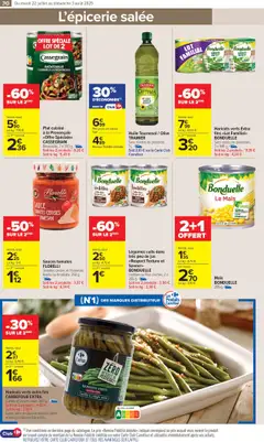  | Page: 34 | Produits: Olive, Mais, Haricots verts, Beurre