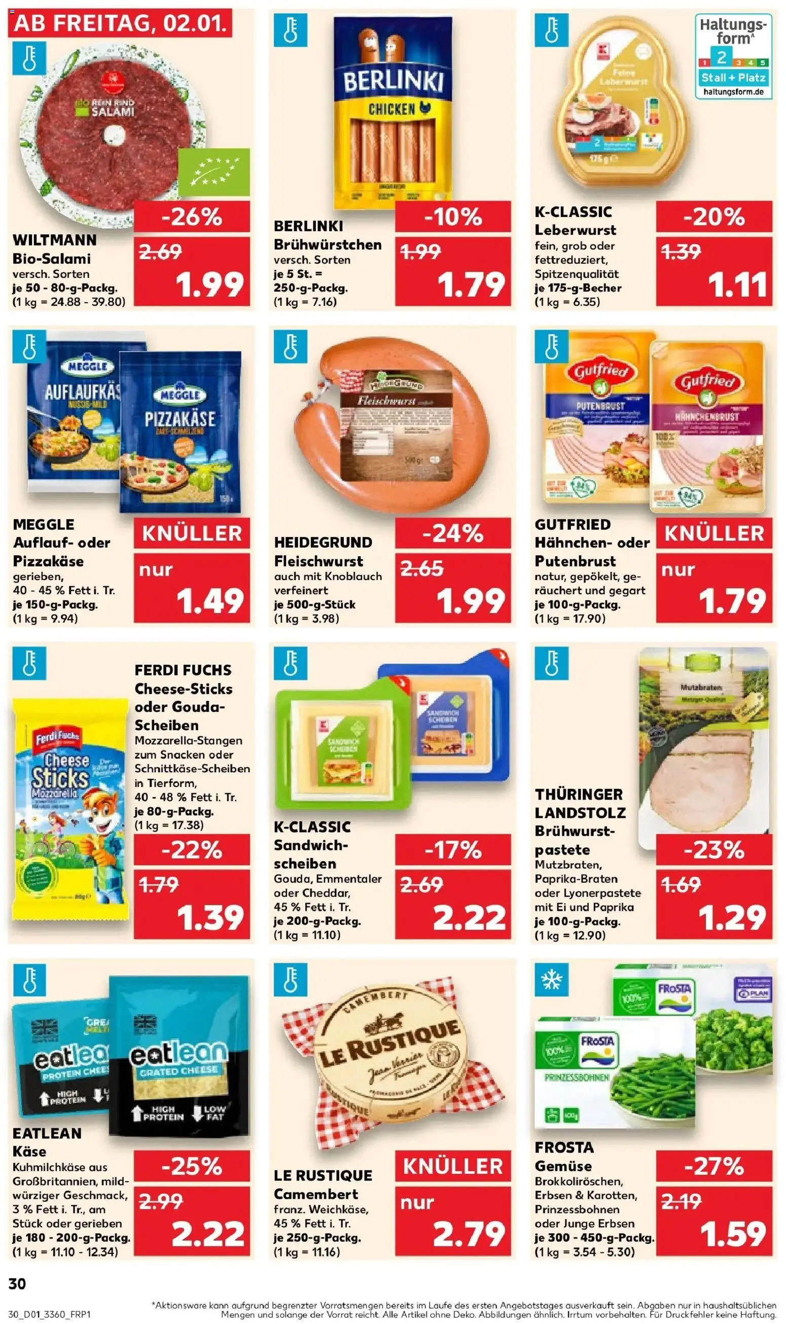 Kaufland prospekt Berlin	 – gültig ab 05.01.2026 | Seite: 36 | Produkte: Gouda, Gemüse, Paprika, Salami