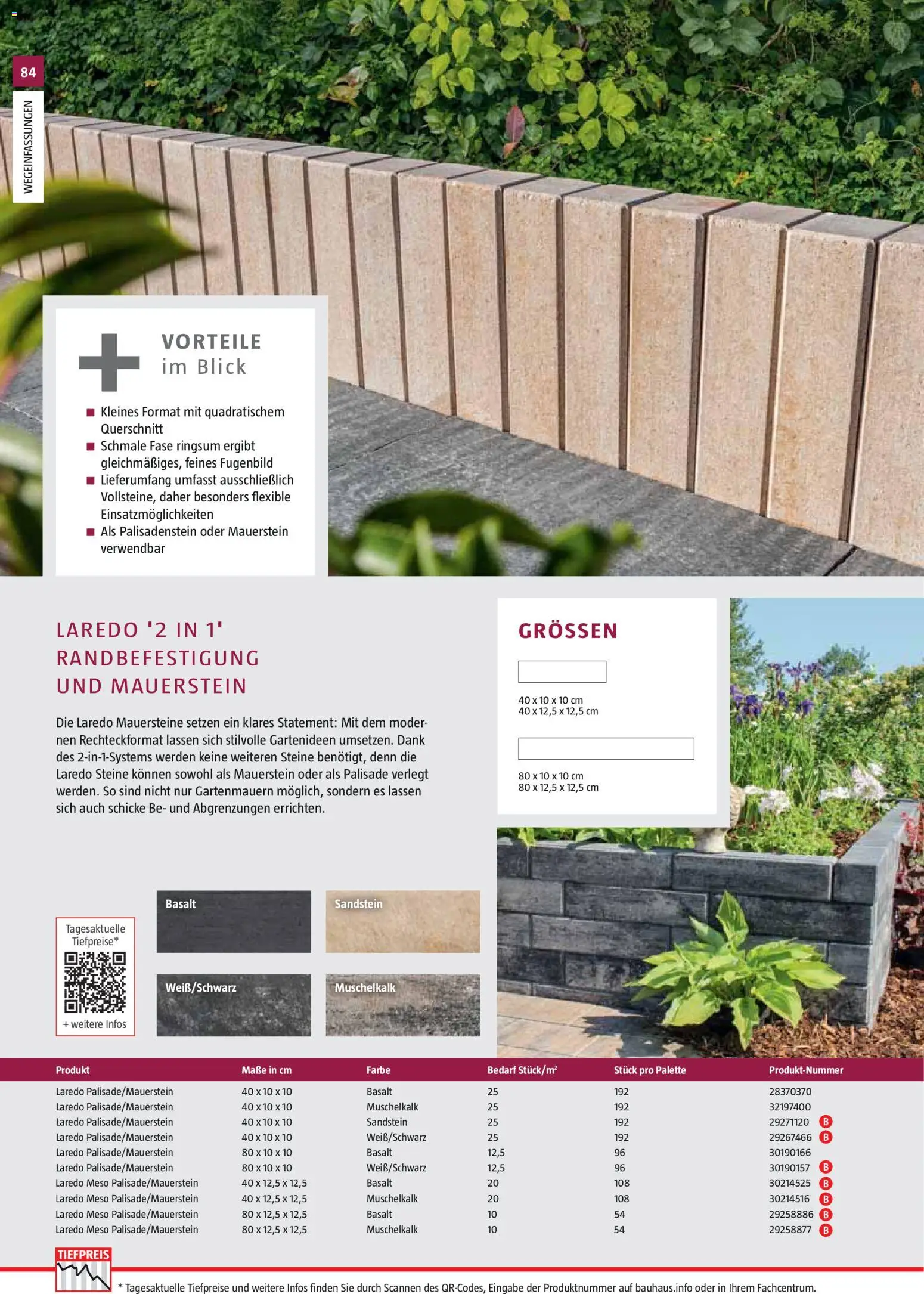 Bauhaus Gartenbaumaterialien 2026 – gültig ab 02.03.2026 | Seite: 84