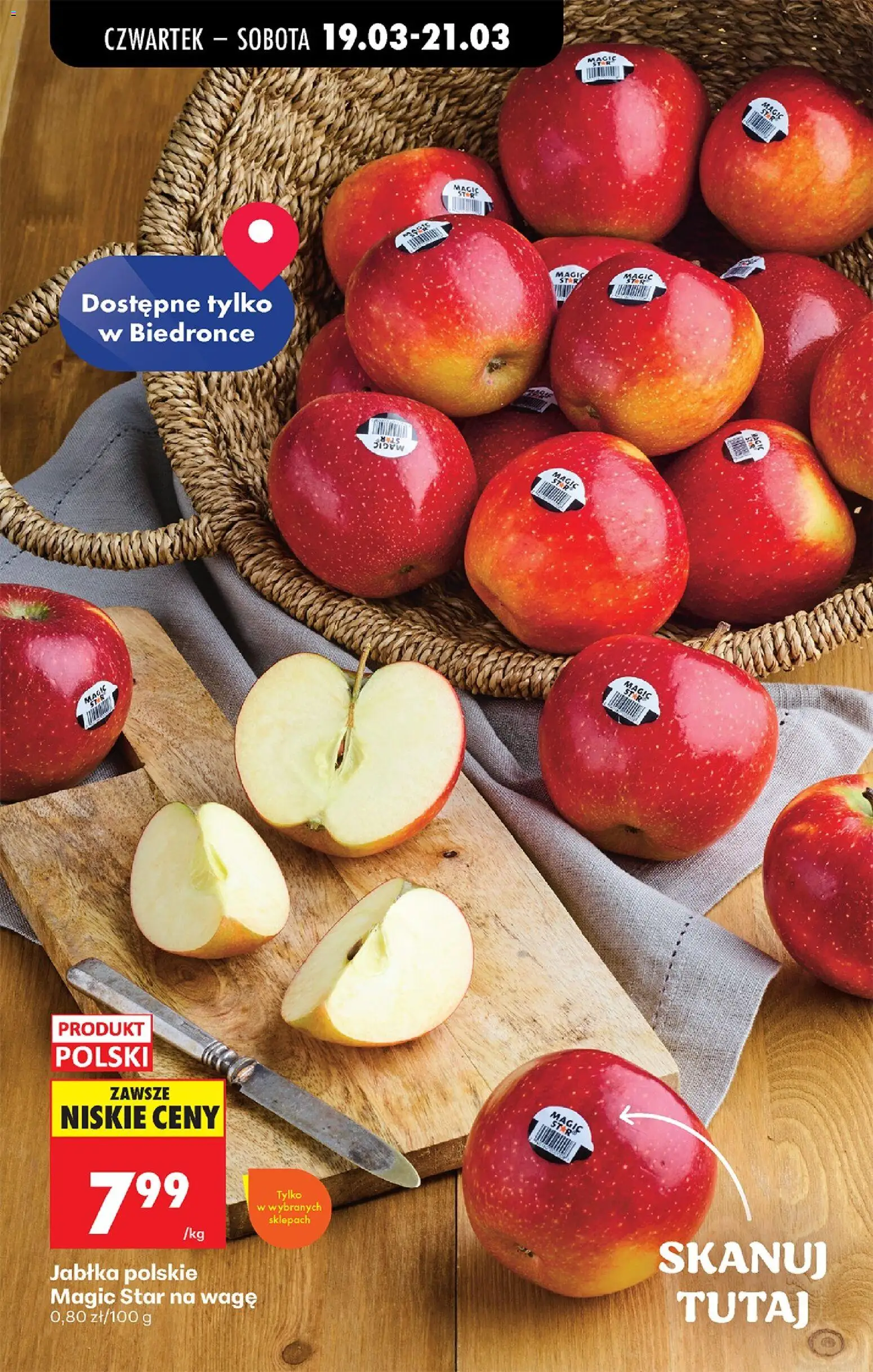 Biedronka Polsko leták - Codziennie niskie ceny od 19.03.2026 | Strana: 27 | Produkty: Jablka