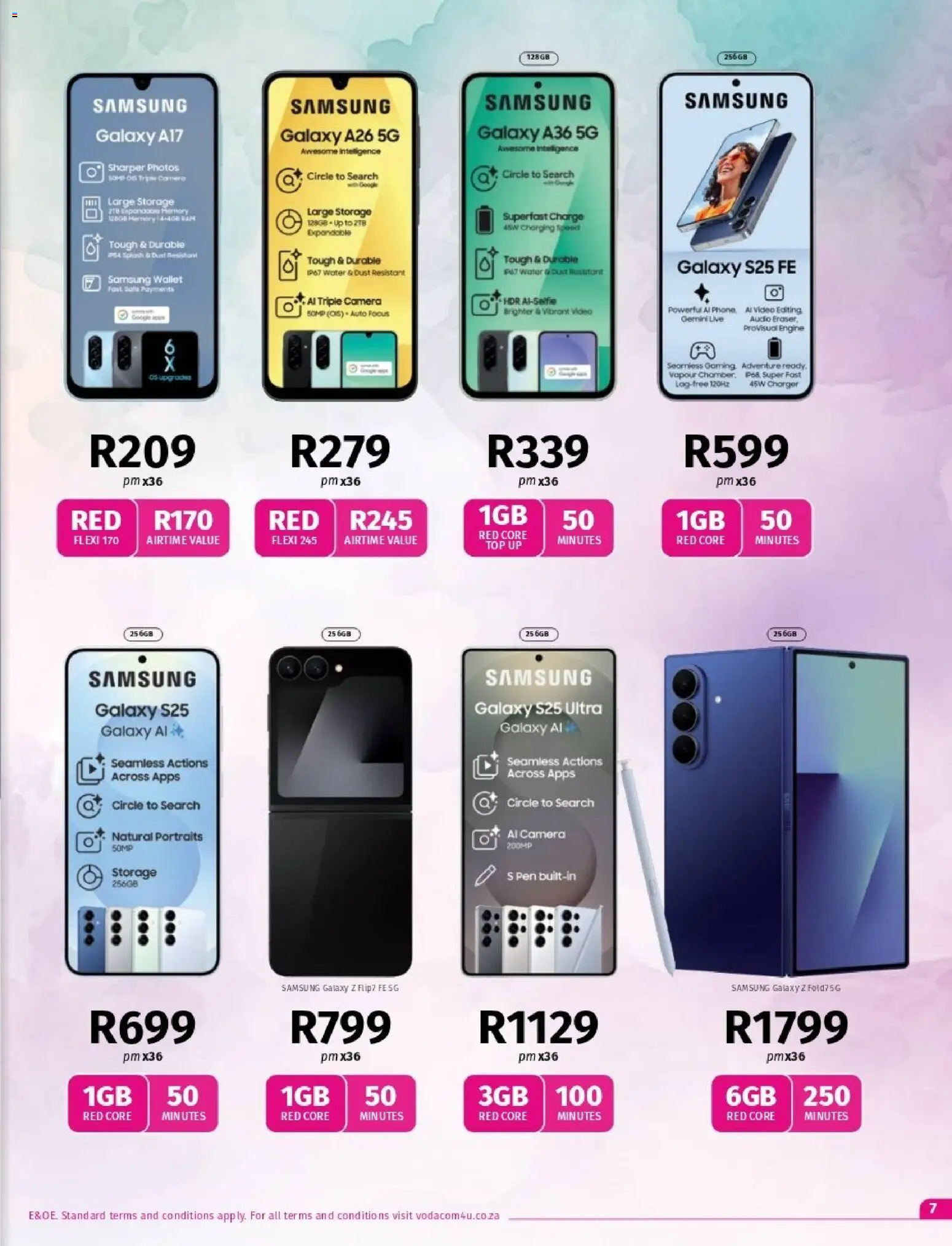 New Vodacom catalogue – valid from 06.03.2026 | Page: 7 | Products: Phone, Camera, Wallet, Pen