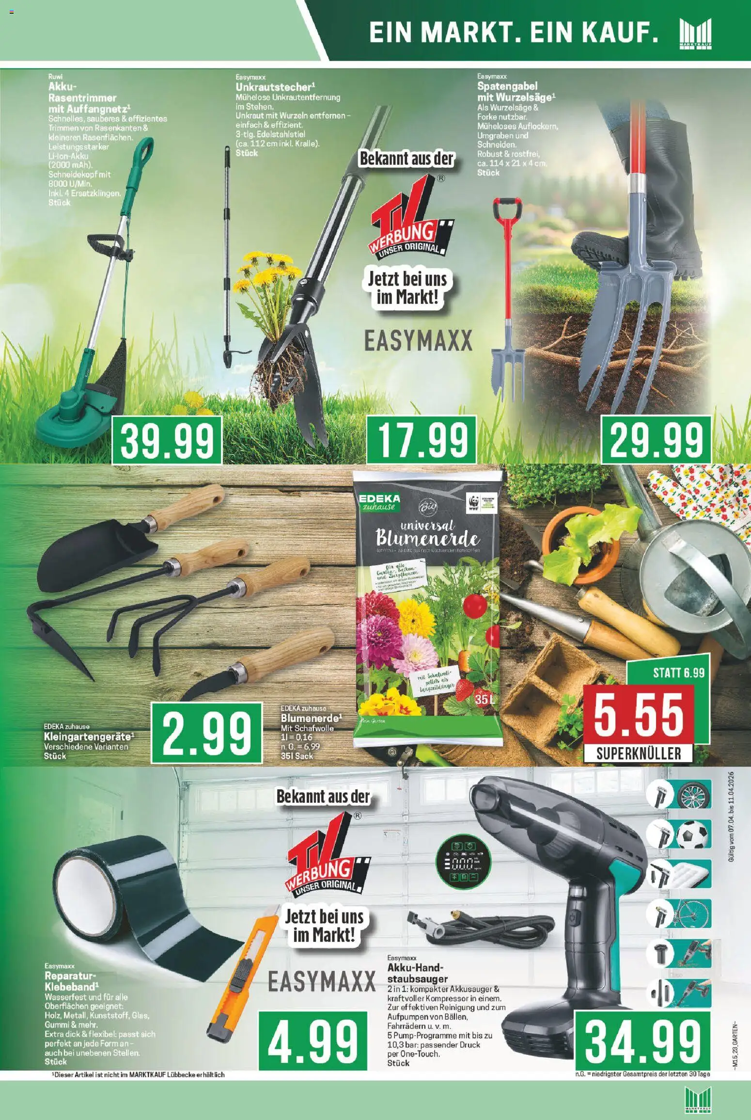 Marktkauf Prospekt 	 – gültig ab 07.04.2026 | Seite: 23 | Produkte: Staubsauger, Blumenerde