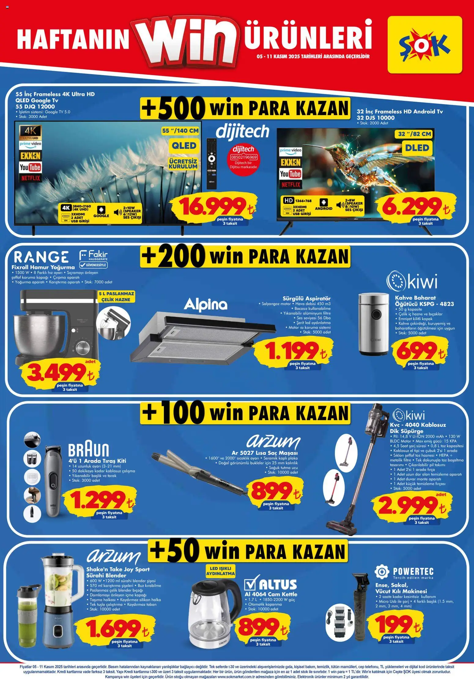 Şok Market Katalog - 05.11.2025 tarihinden itibaren geçerlidir | Sayfa: 6 | Ürünler: Saç maşası, Video, Bağlayıcı, Öğütücü