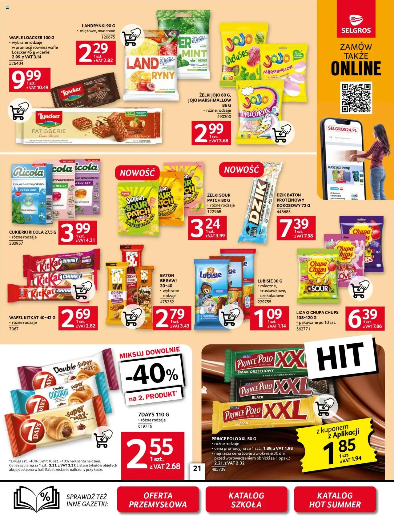 Selgros cash&carry Gazetka od 14.08.2025 | Strona: 21 | Produkty: Baton, Lizaki, Lizaki chupa chups, Melisa