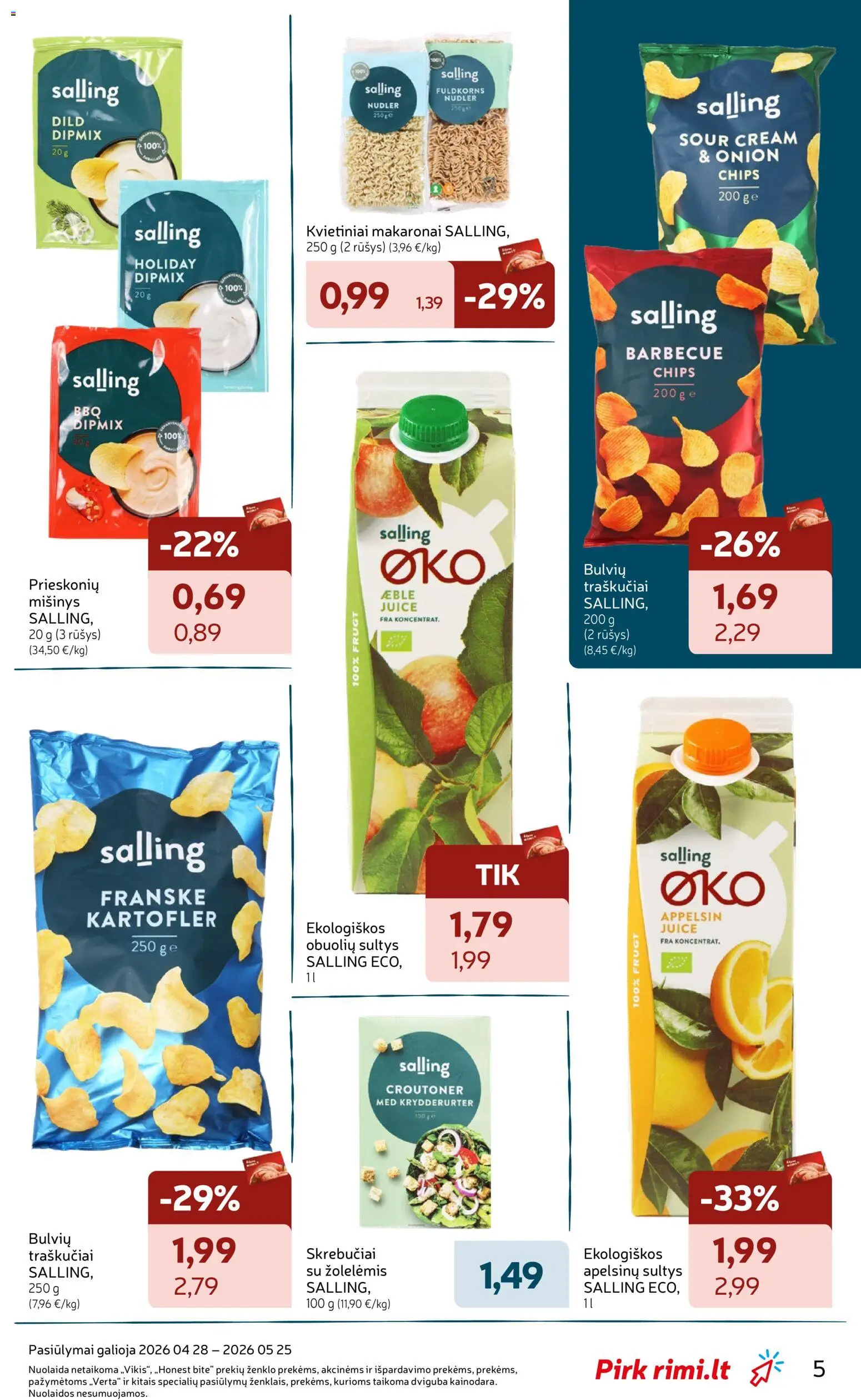 Rimi akcijos nuo 28.04.2026 | Puslapis: 5 | Prekių: Šampūnas, Kondicionierius, Kaukė, Dušo želė