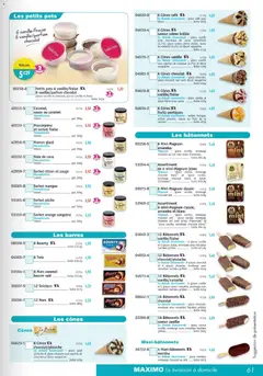 Maximo - Prévisualisation de Maximo catalogue valide à partir de 27.03.2026 | Page: 61 | Produits: Glaces, Pêche, Lait, Café