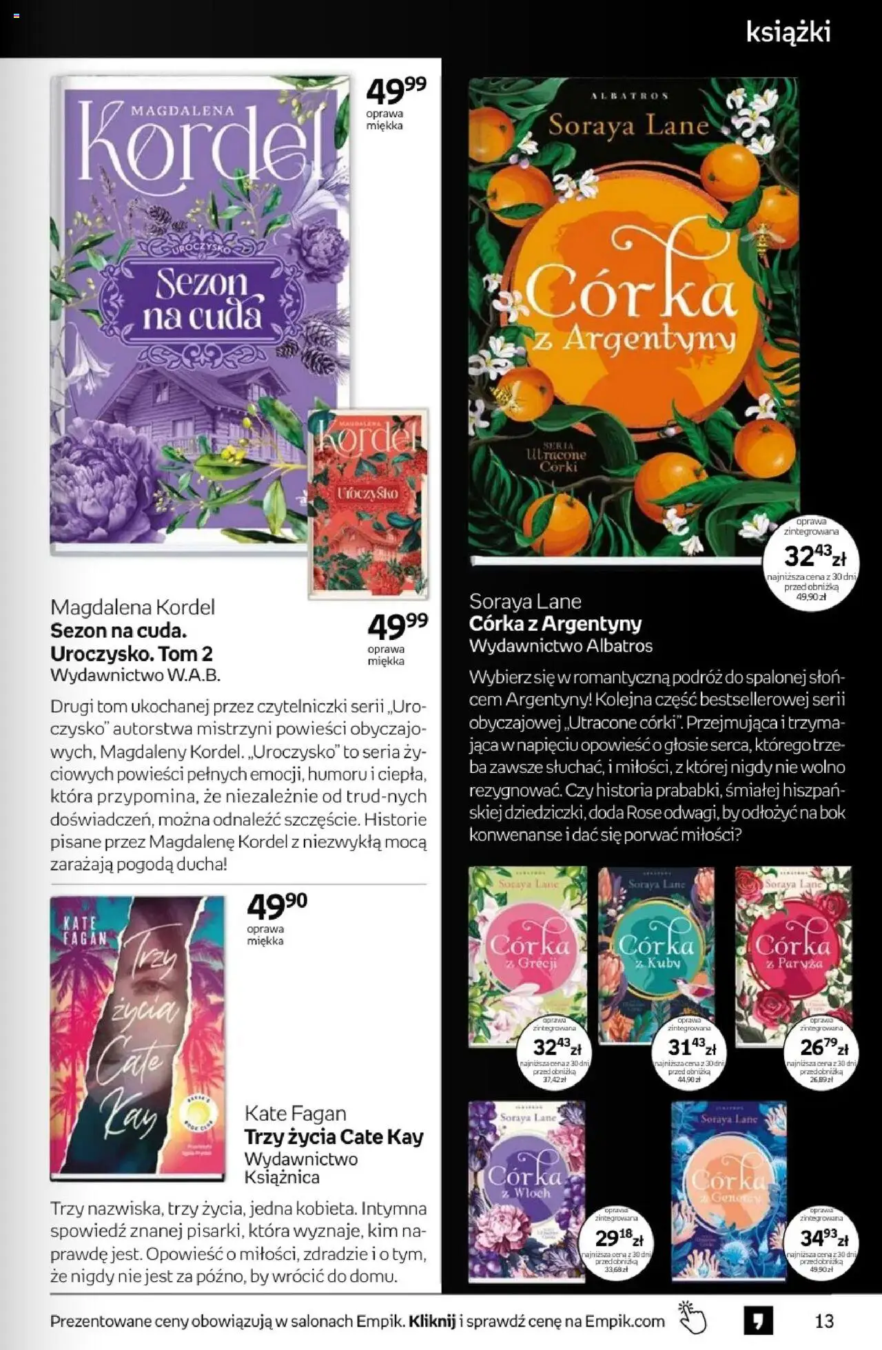 Empik promocje - Tom kultury Książki od 13.08.2025 | Strona: 13 | Produkty: Książki