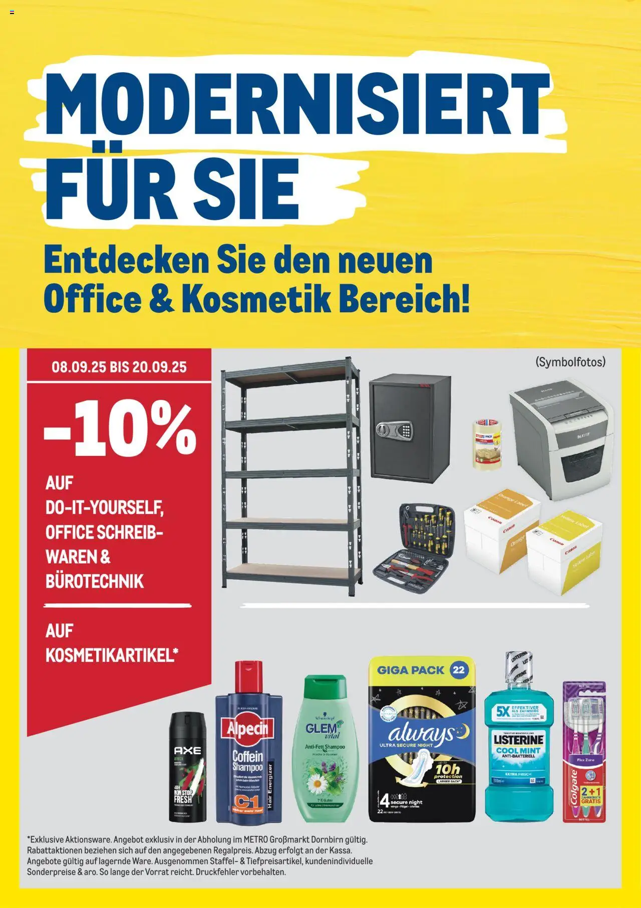 Metro Modernisiert für Sie gültig ab 08.09.2025 | Seite: 1 | Produkte: Shampoo, Zahnbürste