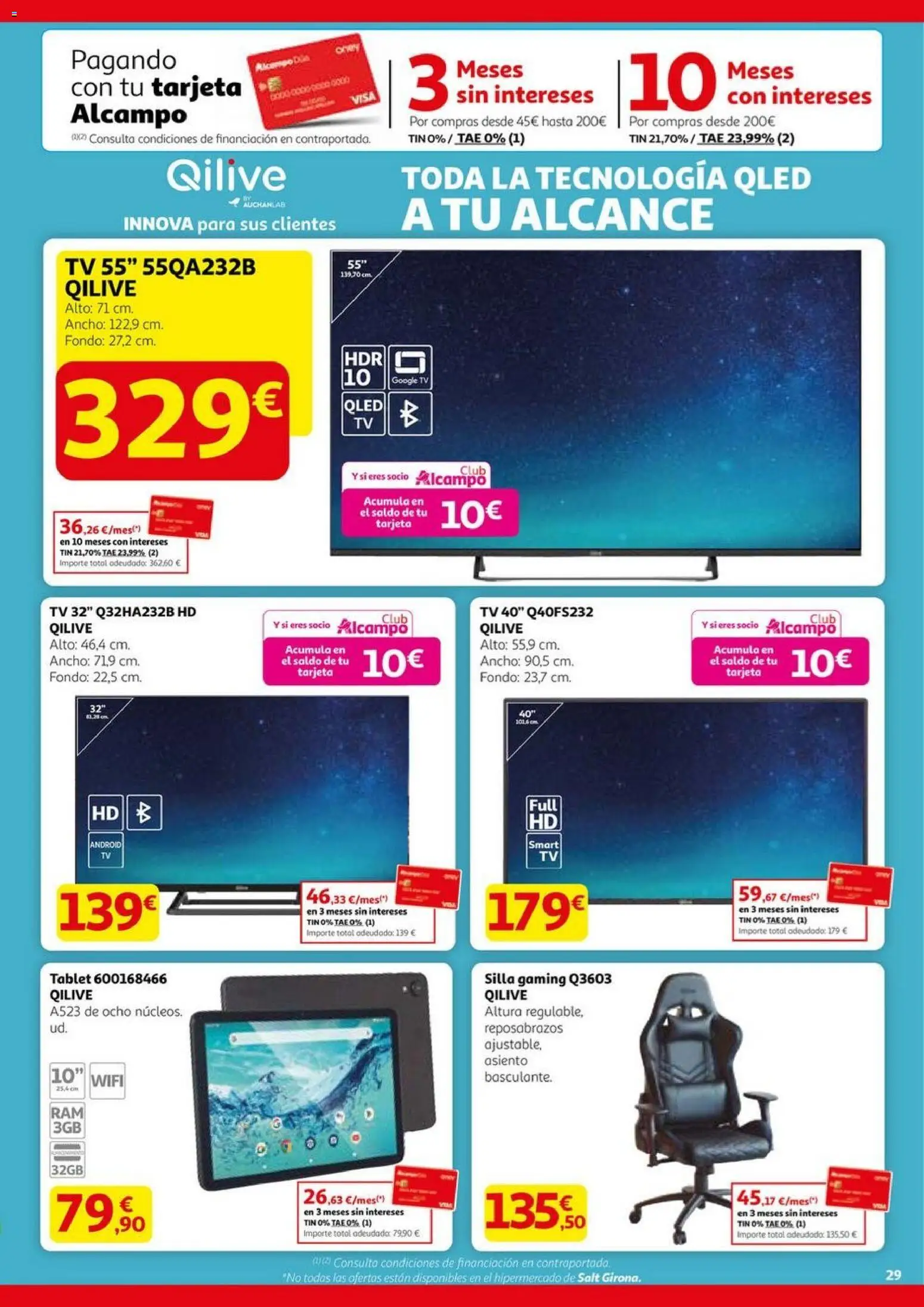 Alcampo - HP Nacional  │ válido desde el 23.10.2025 | Página: 29 | Productos: Tablet, Silla