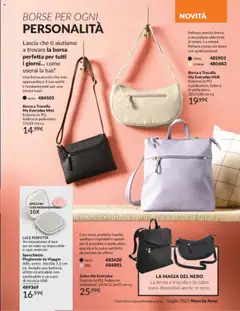 Volantino Avon del 01.07.2025 | Pagina: 159 | Prodotti: Zaino, Borsa, Batteria, Specchio