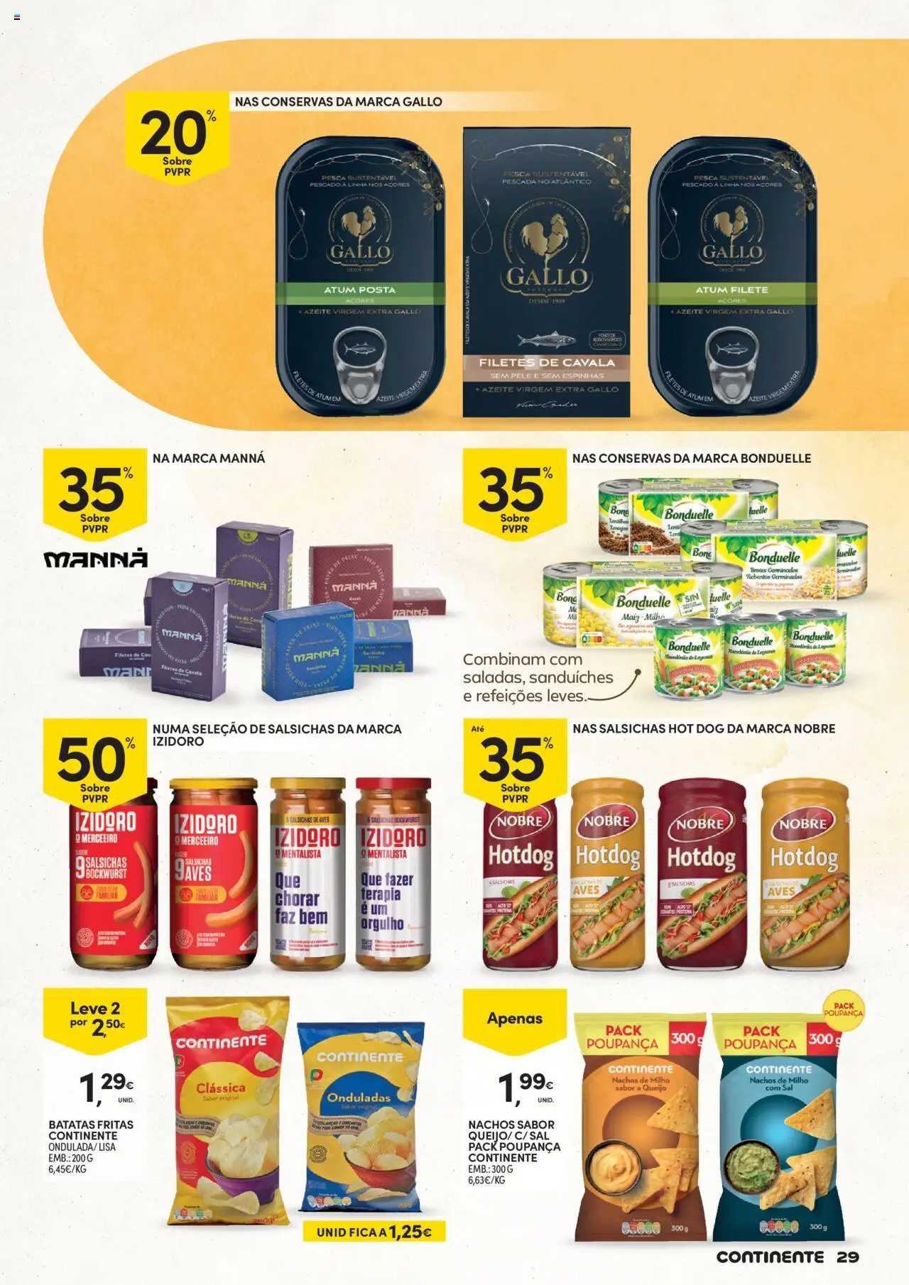 Continente - Verão │ válido de 24.06.2025 | Página: 29 | Produtos: Atum, Pescada, Sal, Milho