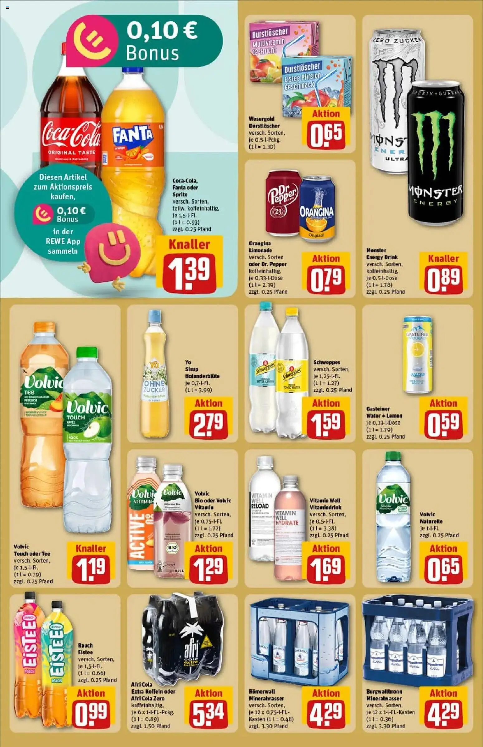 Rewe prospekt Kall	 – gültig ab 11.01.2026 | Seite: 18 | Produkte: Cola, Monster, Tee, Volvic