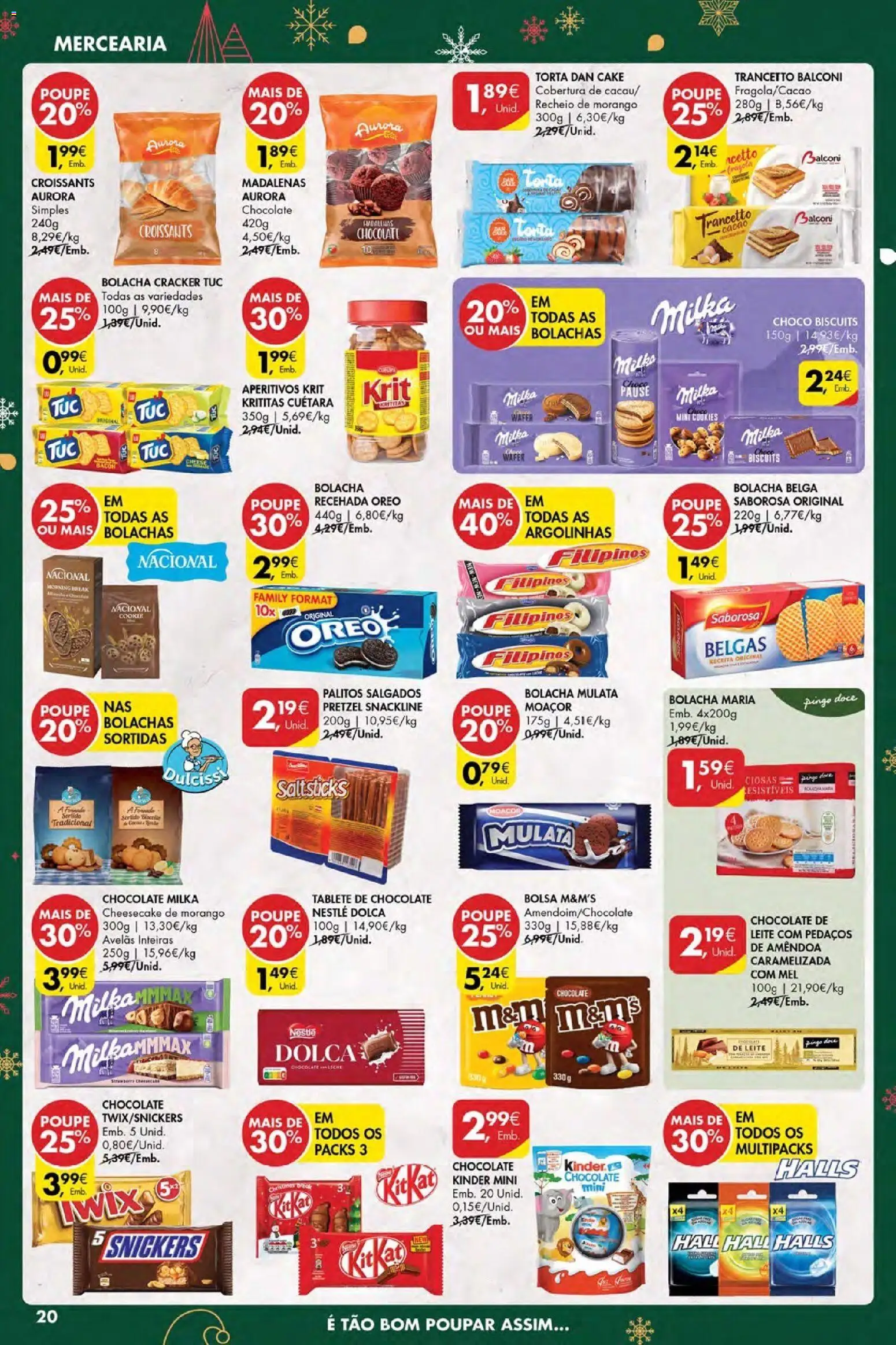 Pingo Doce Poupe Esta Semana Açores │ válido de 18.12.2025 | Página: 20 | Produtos: Bolacha mulata, Filipinos, Leite, Nestlé