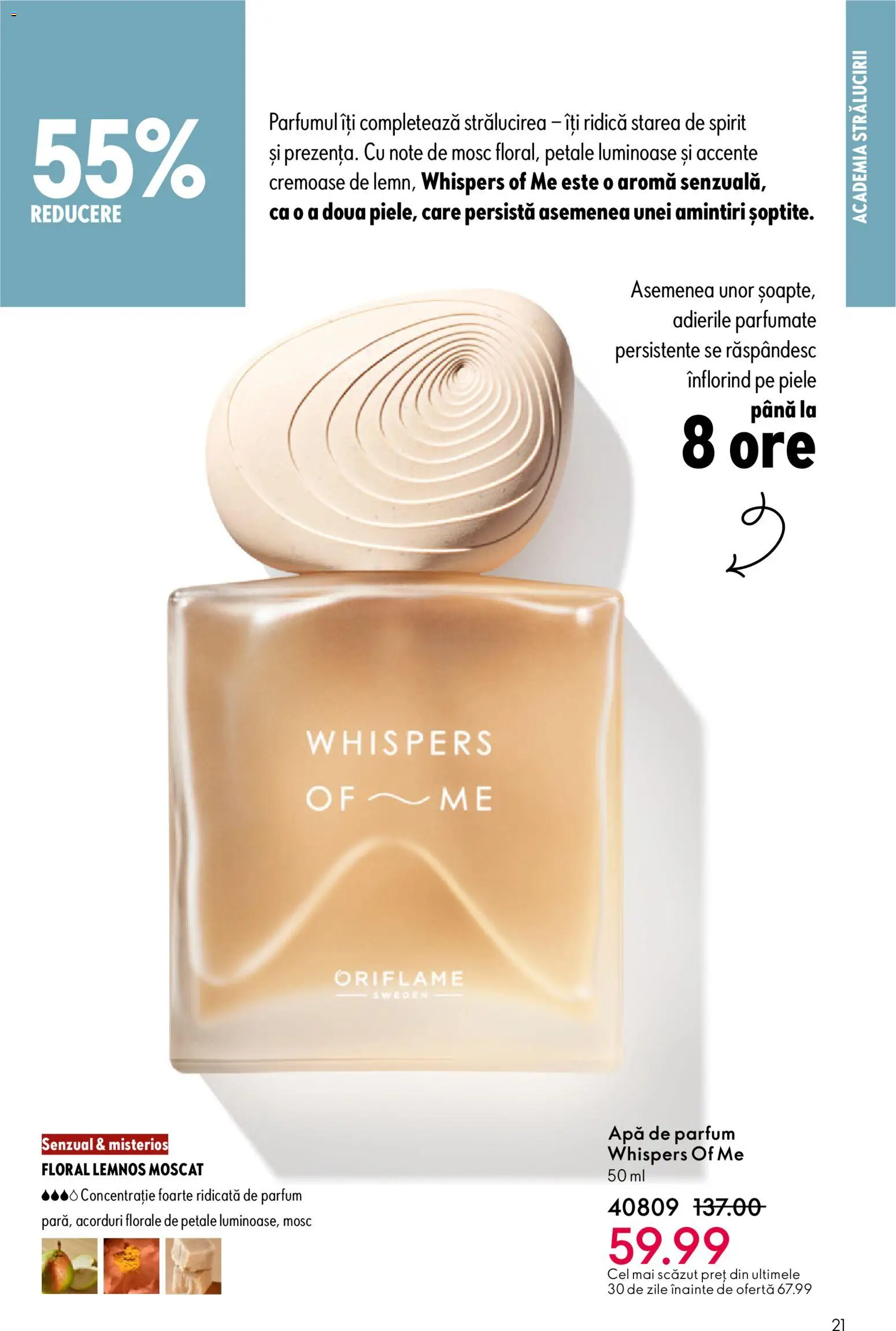 Noul catalog Oriflame – valabil de la 23.12.2025 | Pagină: 21 | Produse: Apă de parfum, Parfum, Apă
